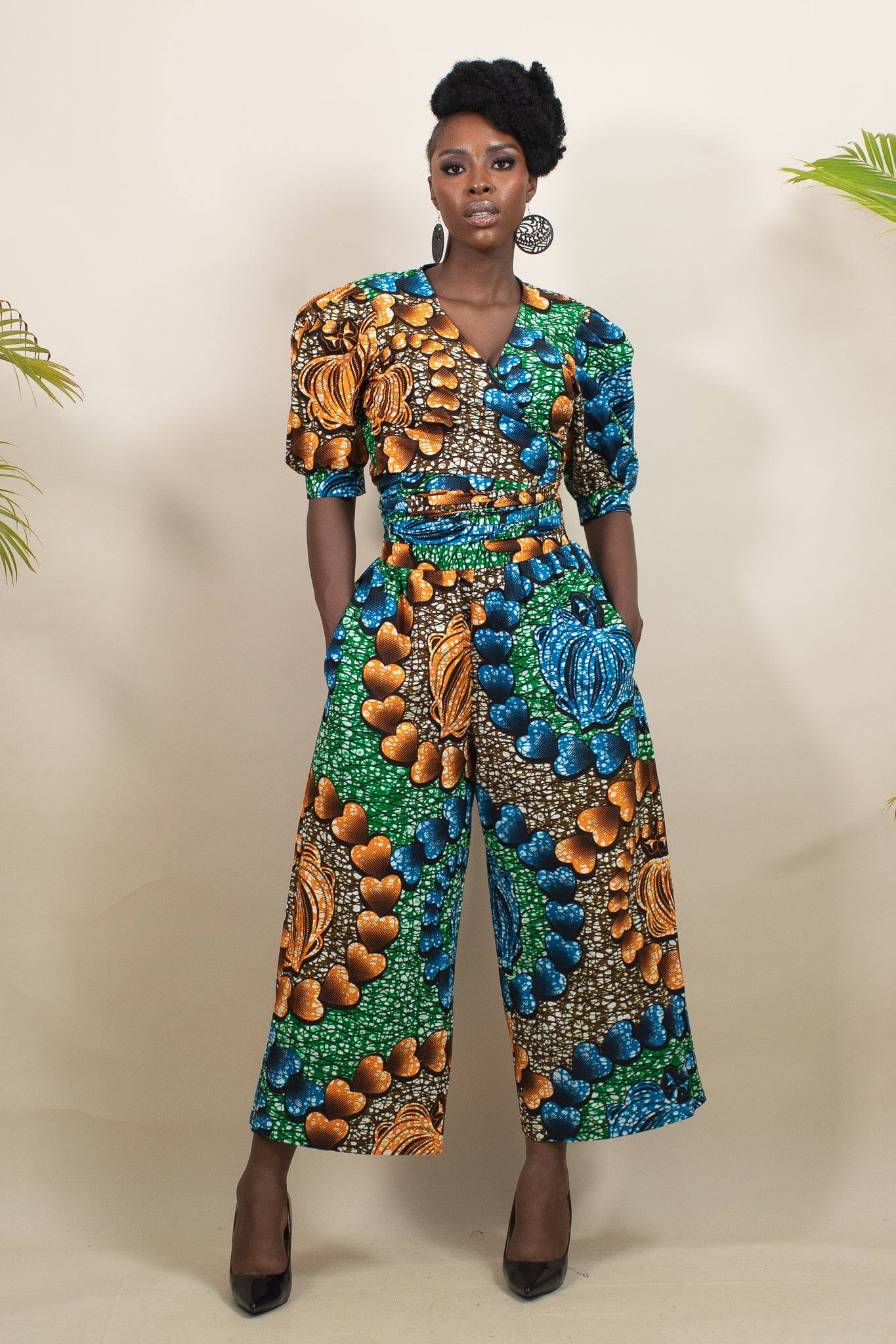Zari African Print Culottes/Palazzo Trousers
