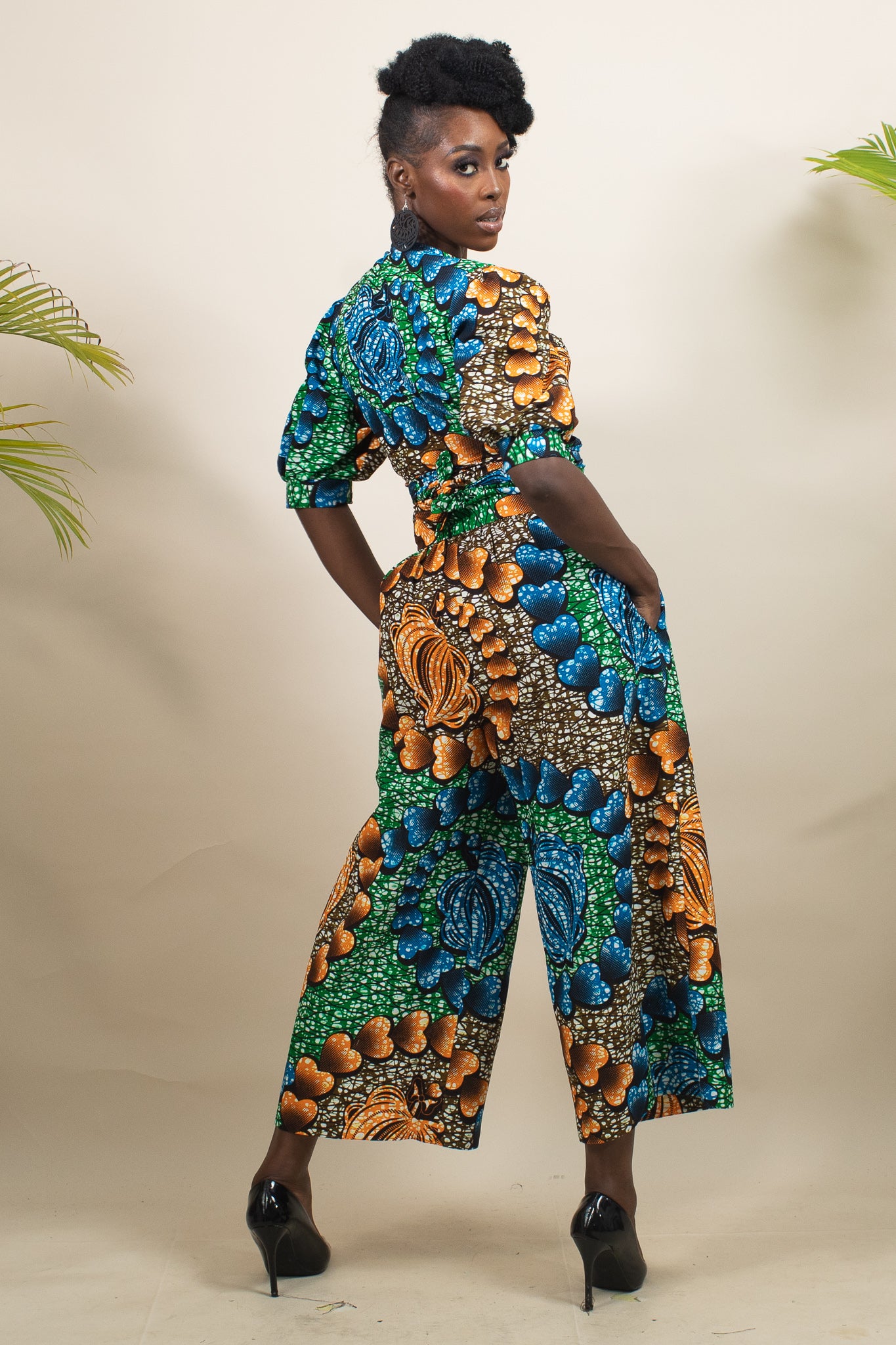 Zari African Print Culottes/Palazzo Trousers