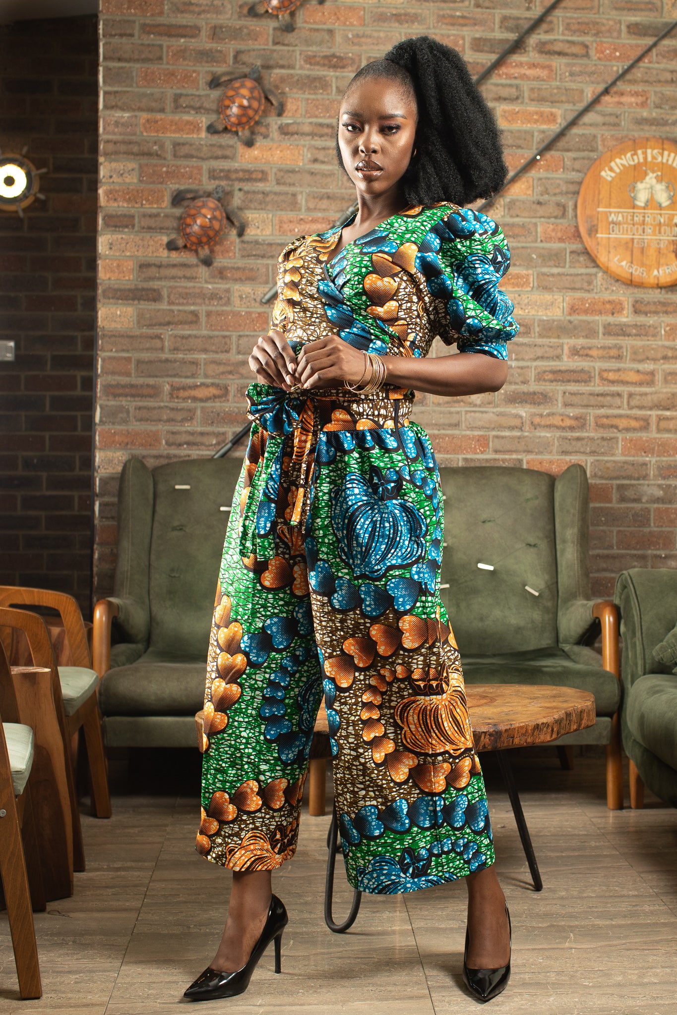 Zari African Print Culottes/Palazzo Trousers