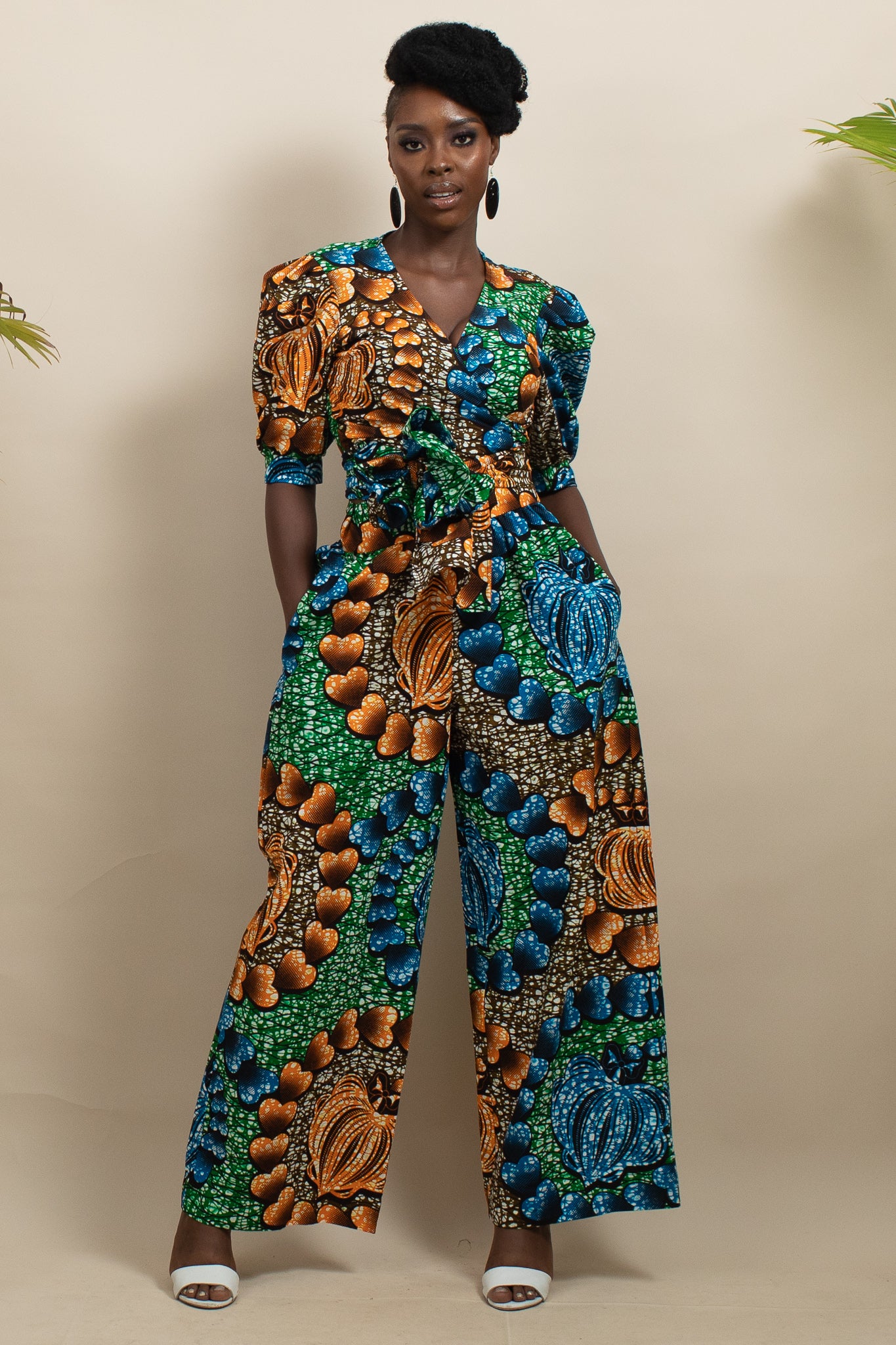 Zari African Print Culottes/Palazzo Trousers