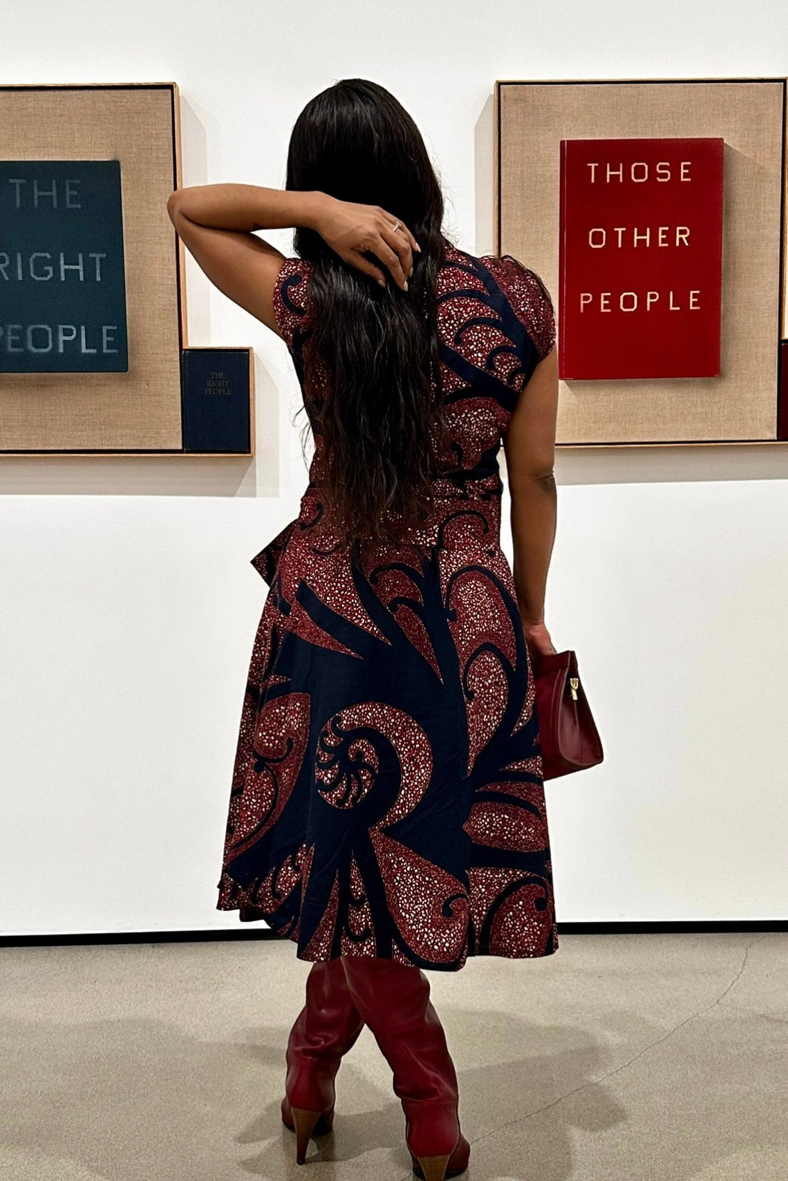 KERHI Ankara Midi Shirt Dress - Women