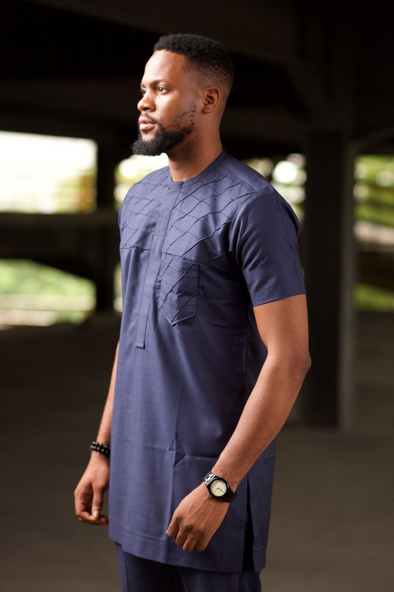 BASSEY African Senator Shirt — African shirt by Naborhi