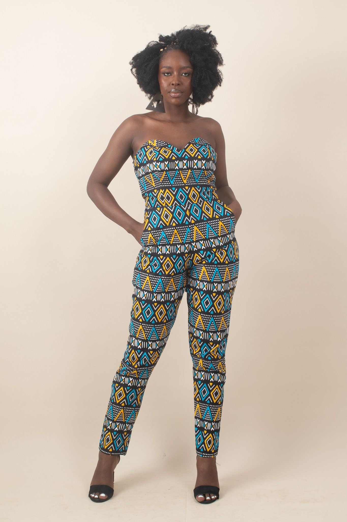 NABIL Ankara Jumpsuit — African print jumpsuit by Naborhi