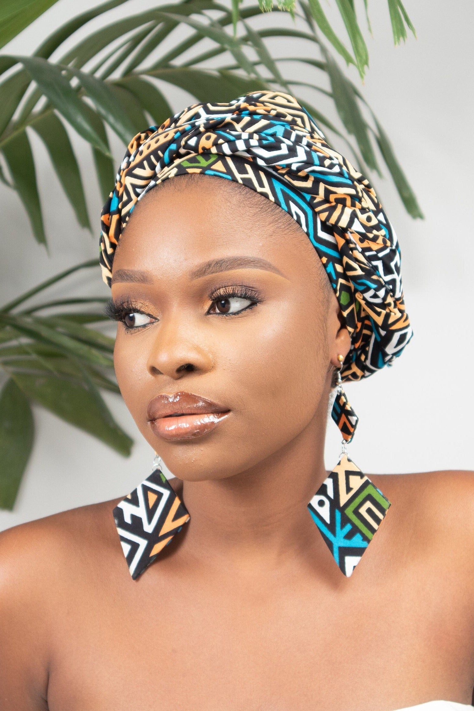 JELANI Ankara Head Wrap — African print head wrap by Naborhi