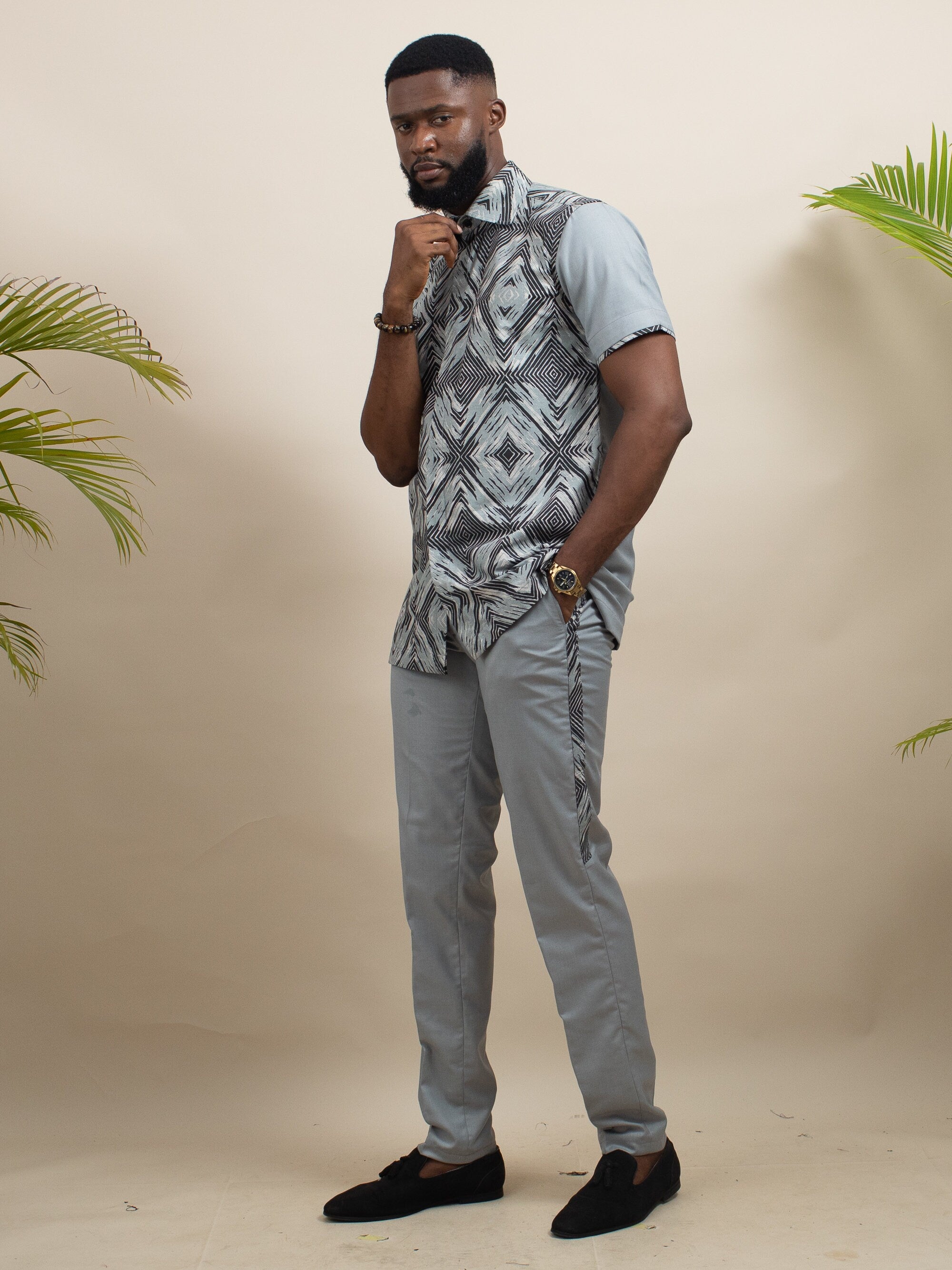 EKIO Ankara Senator Suit — made to order African print suit | Naborhi
