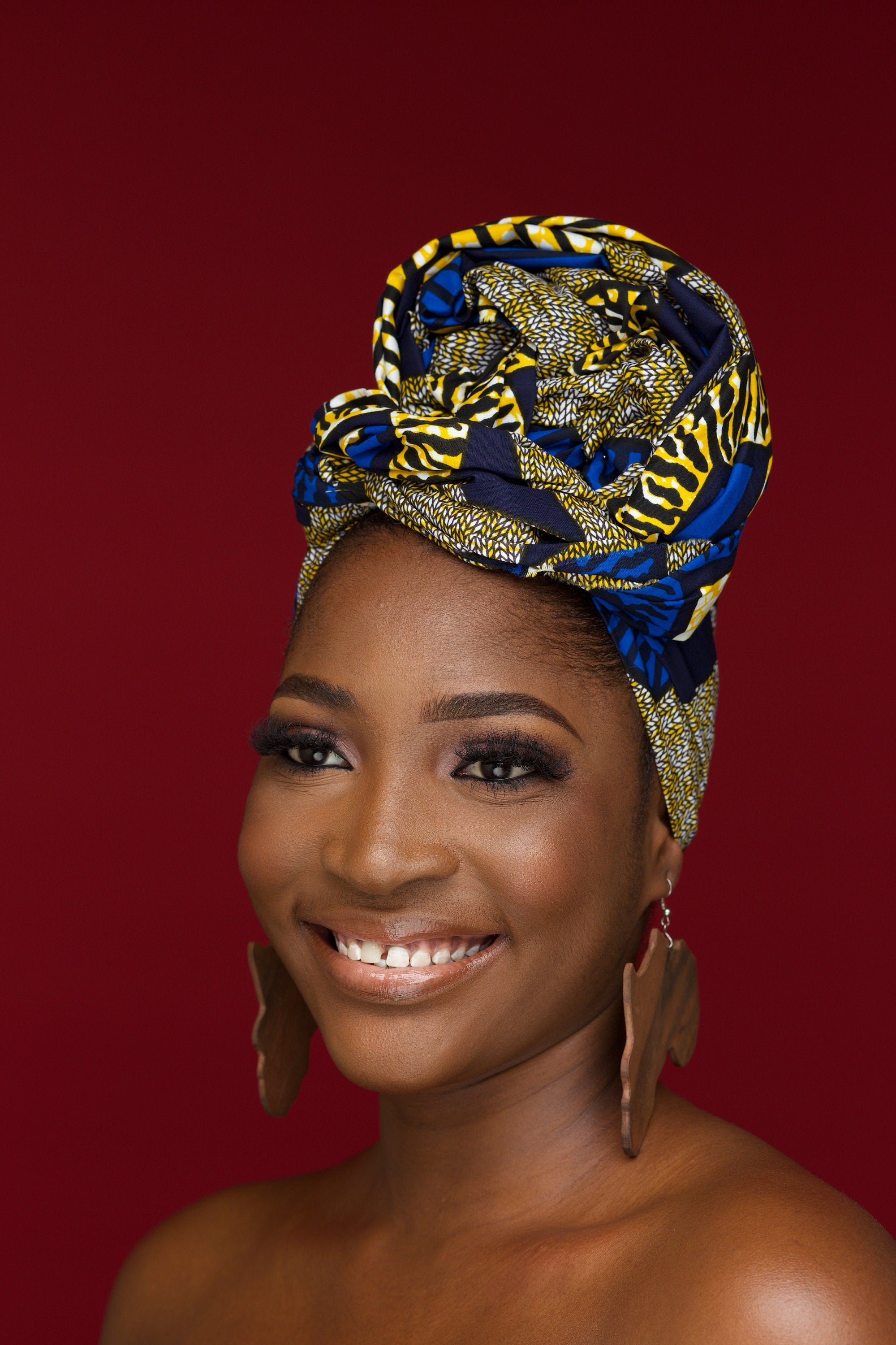 ADUKE Ankara Head Wrap — African print head wrap by Naborhi