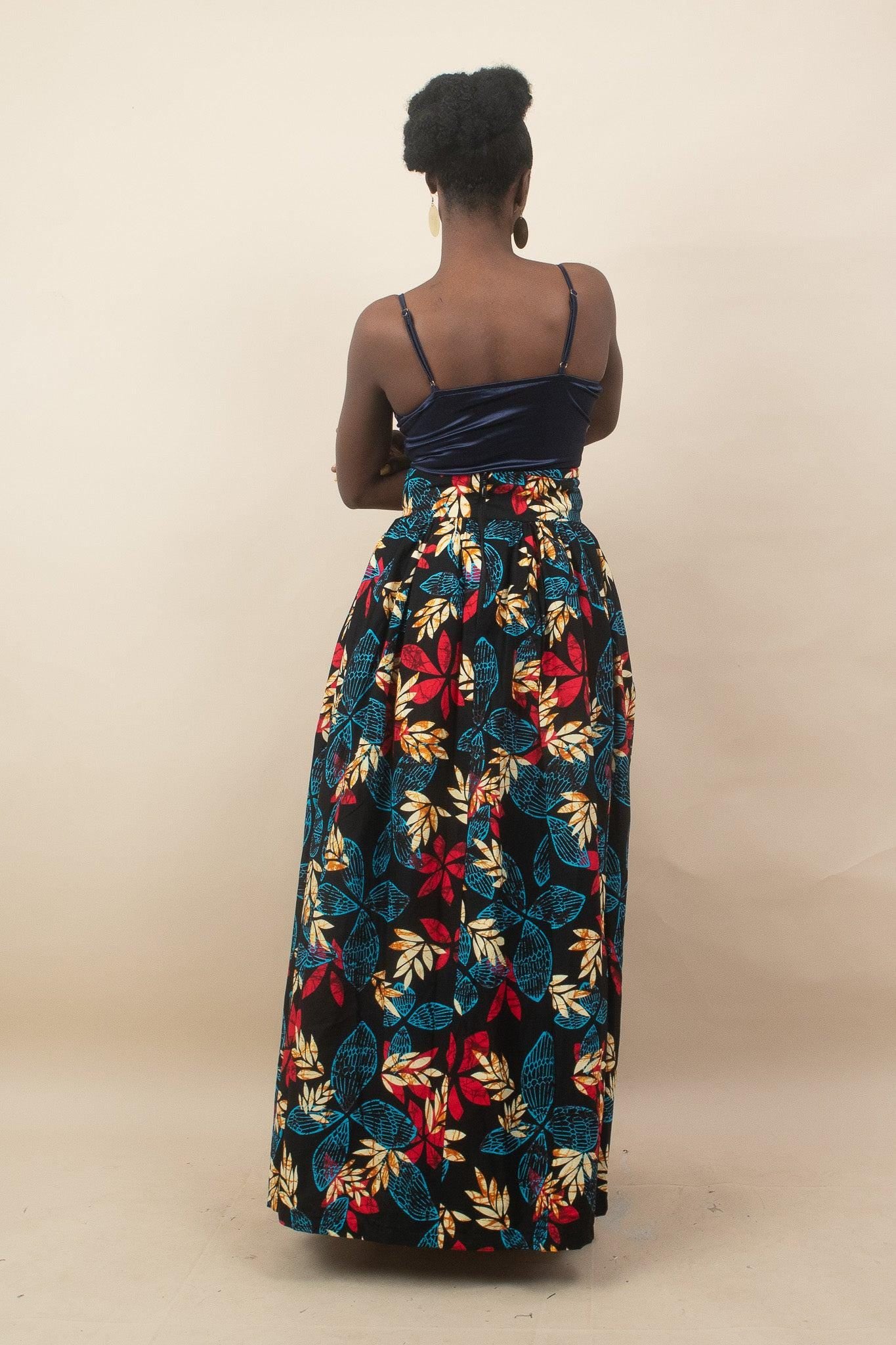 Sample: ESOSA Ankara Skirt - Women (Size UK 10) — women's African print clothing by Naborhi