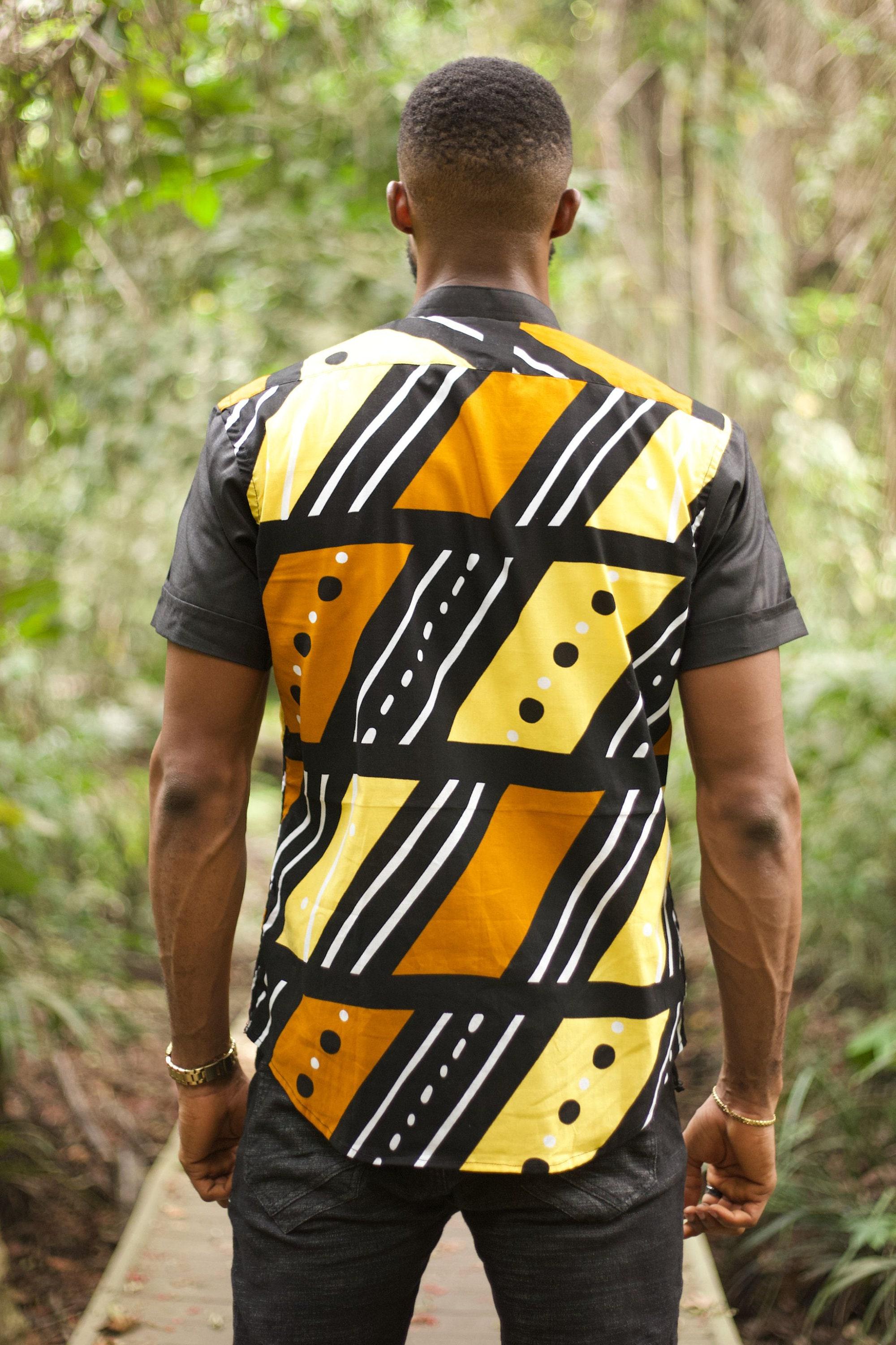 TAIWO Ankara Shirt — men's African print clothing by Naborhi