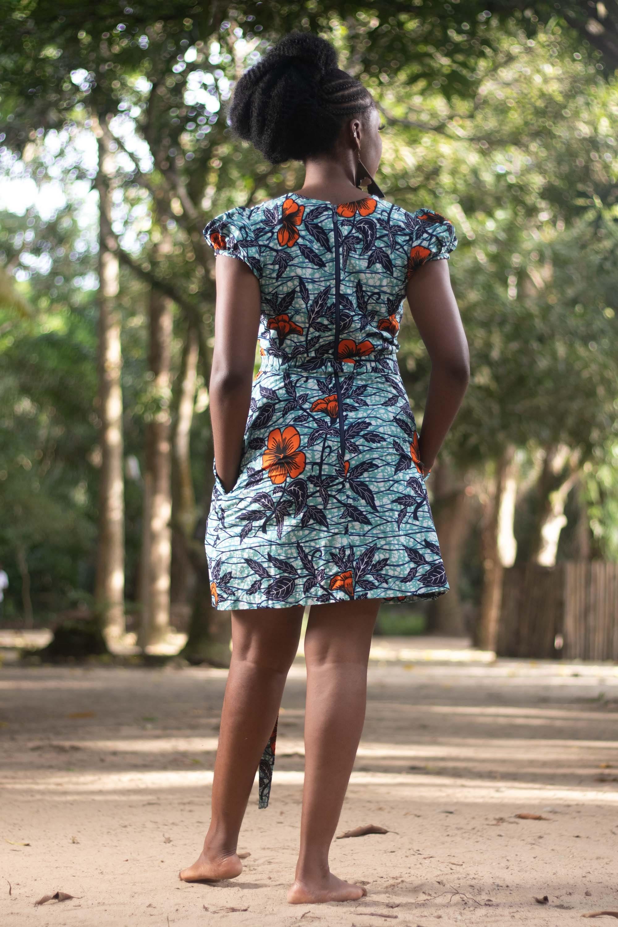 MESI Ankara Mini Shift Dress — women's African print clothing by Naborhi