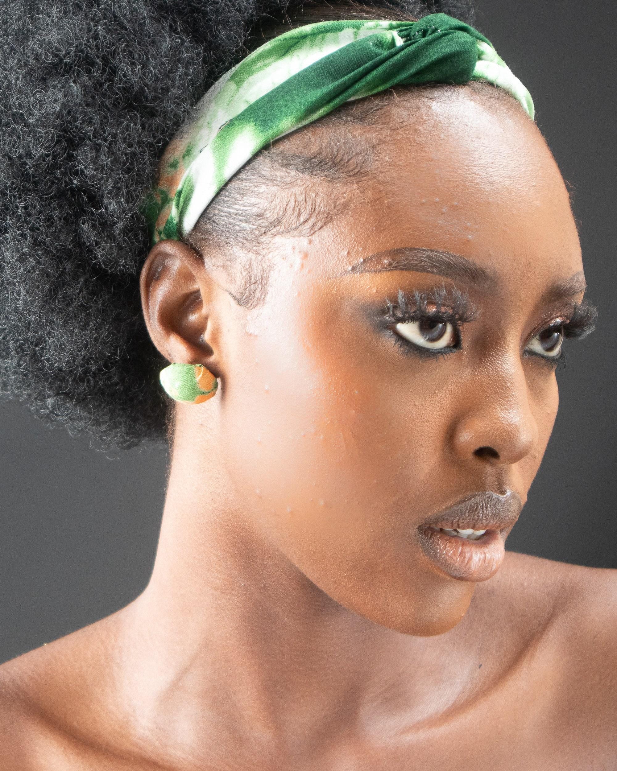 ZARAH Ankara Twist Headband detail — handcrafted in Nigeria by Naborhi