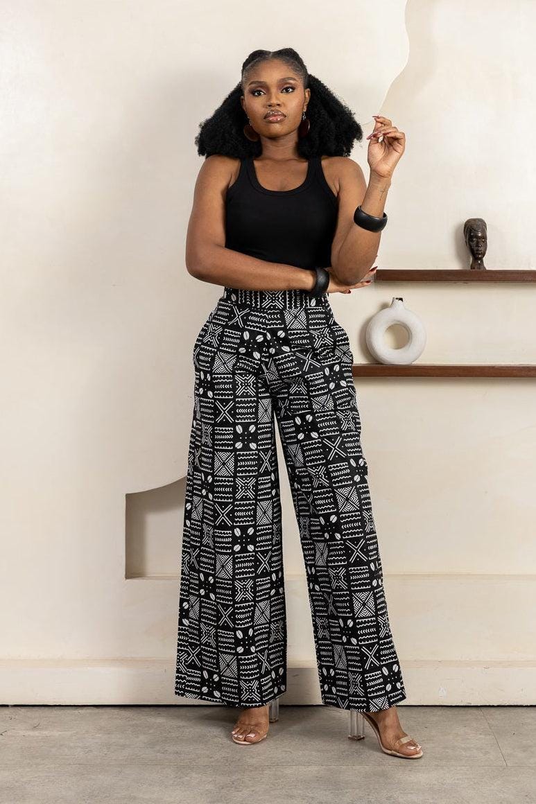 ARIYO Ankara Palazzo Trousers — African print trouser by Naborhi