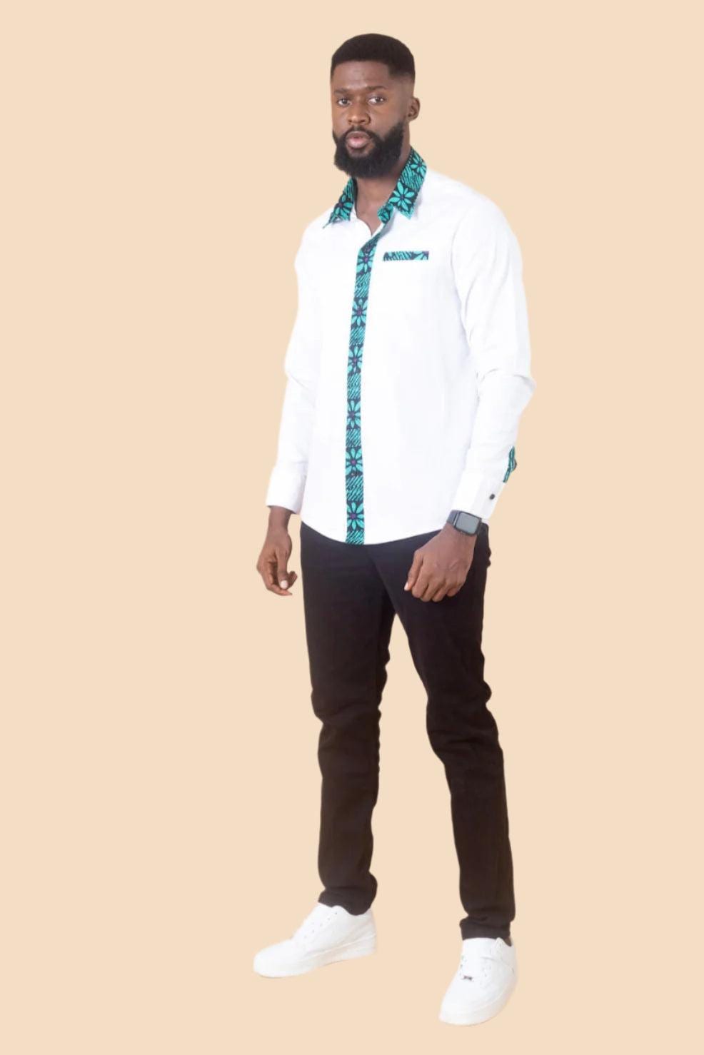 TAJI Ankara Shirt — men's African print clothing by Naborhi