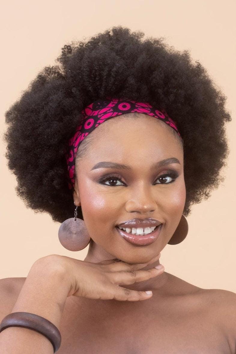 KEYAH Ankara Classic Headband detail — handcrafted in Nigeria by Naborhi