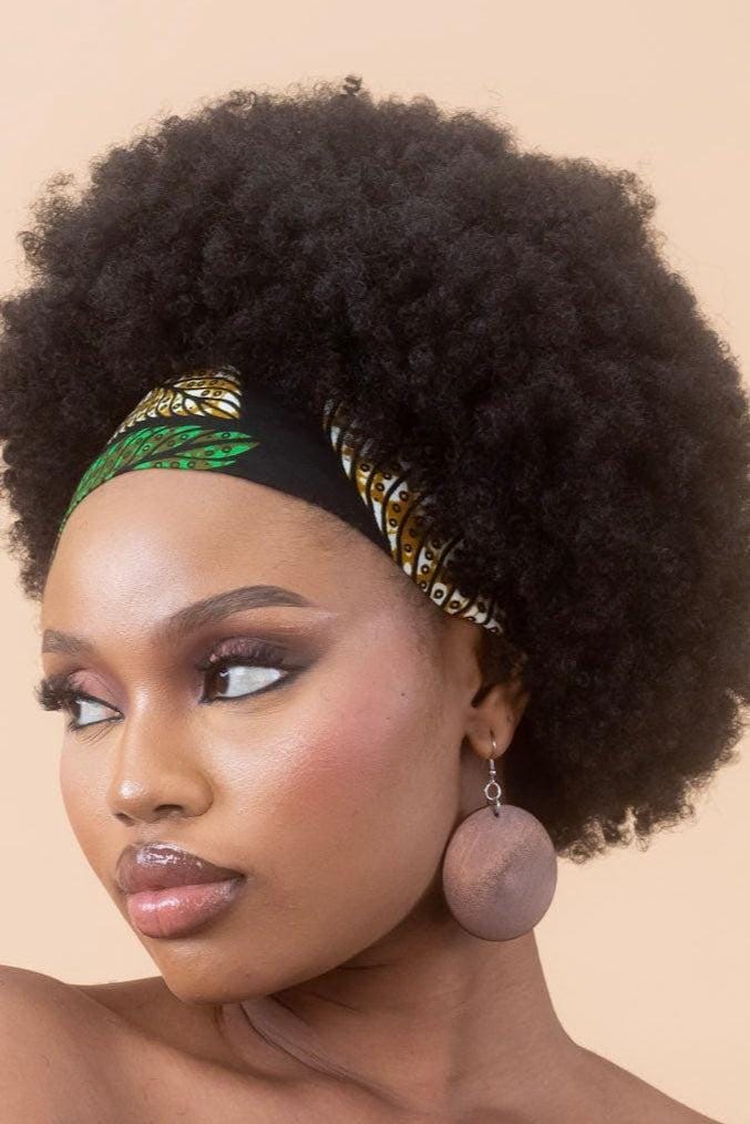 UZIMA Ankara Classic Headband detail — handcrafted in Nigeria by Naborhi