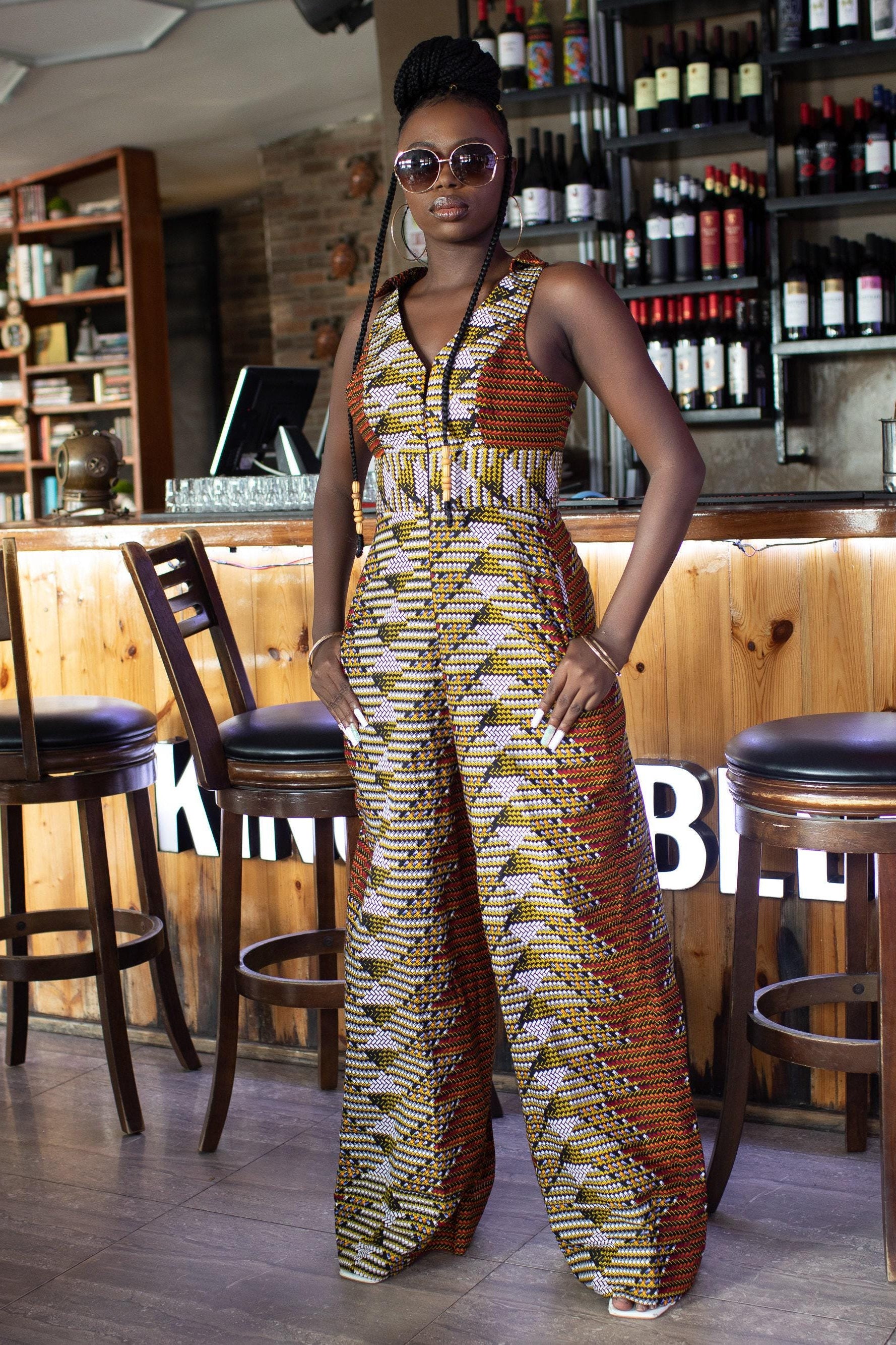 DELE Ankara Jumpsuit — women's African print clothing by Naborhi