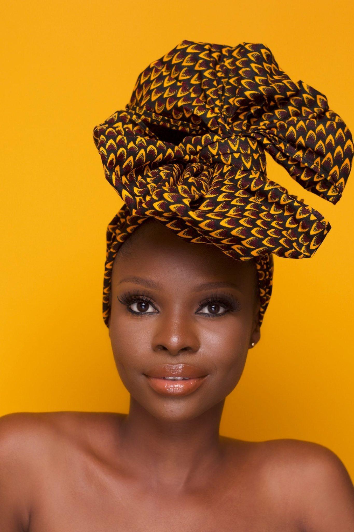 TAJU Ankara Head Wrap — African print head wrap by Naborhi