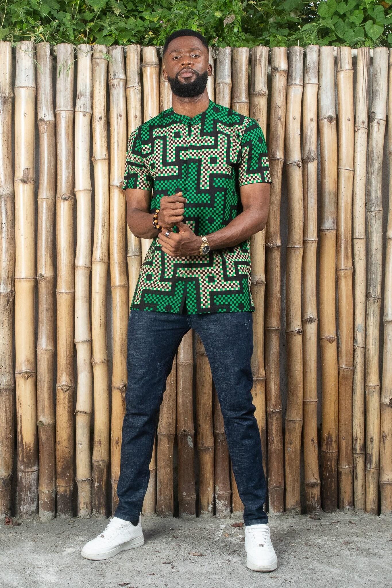 ENAN Ankara Shirt — men's African print clothing by Naborhi