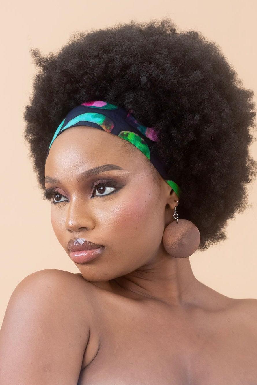 KESANDU Ankara Classic Headband detail — handcrafted in Nigeria by Naborhi
