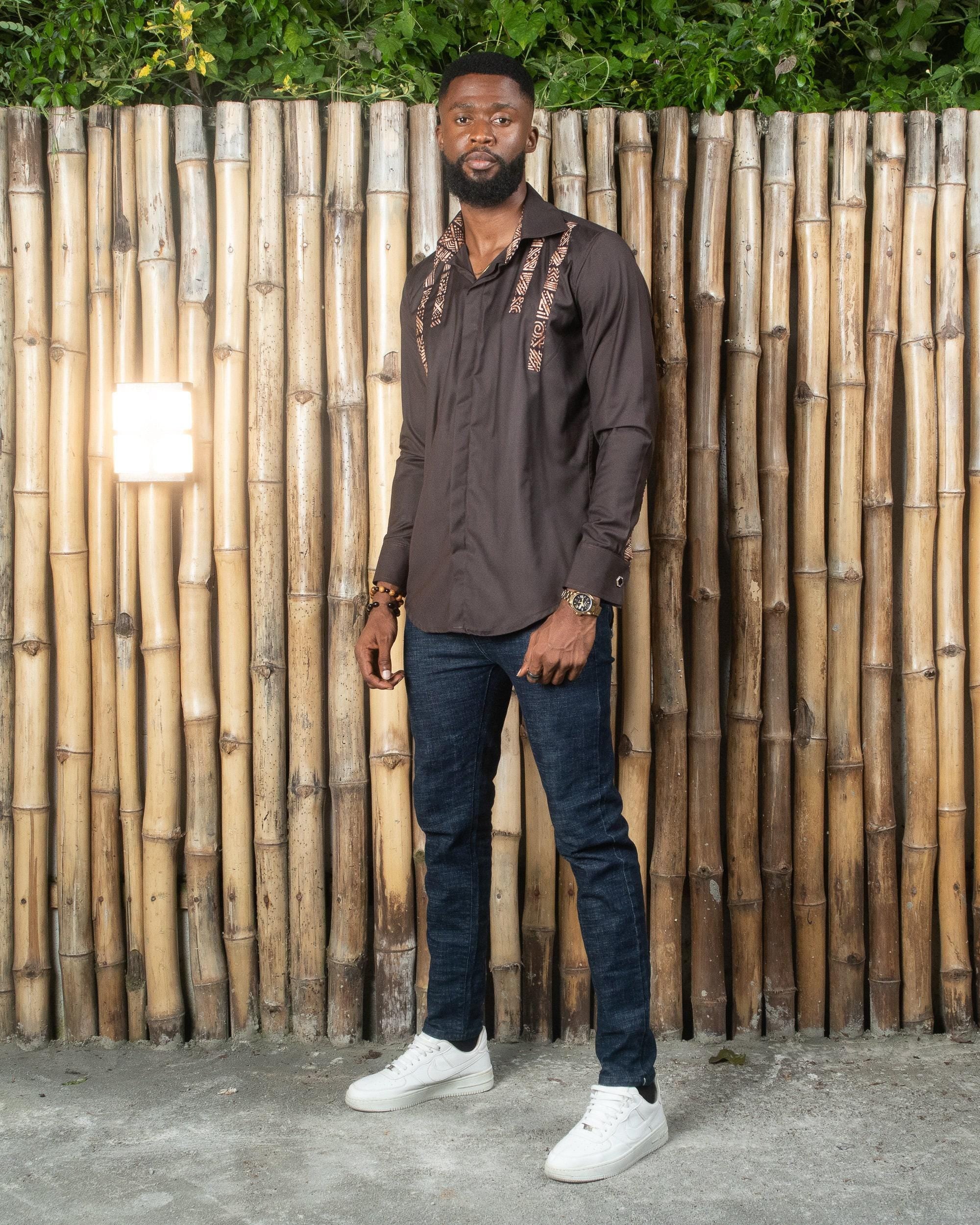LEKAN Ankara Shirt — men's African print clothing by Naborhi