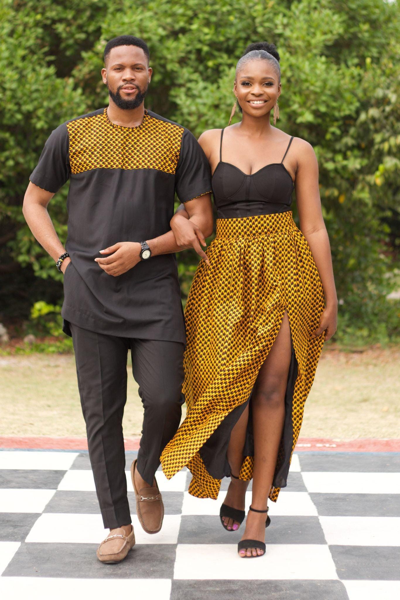 TAJU Ankara Maxi Skirt — made to order African print skirt | Naborhi