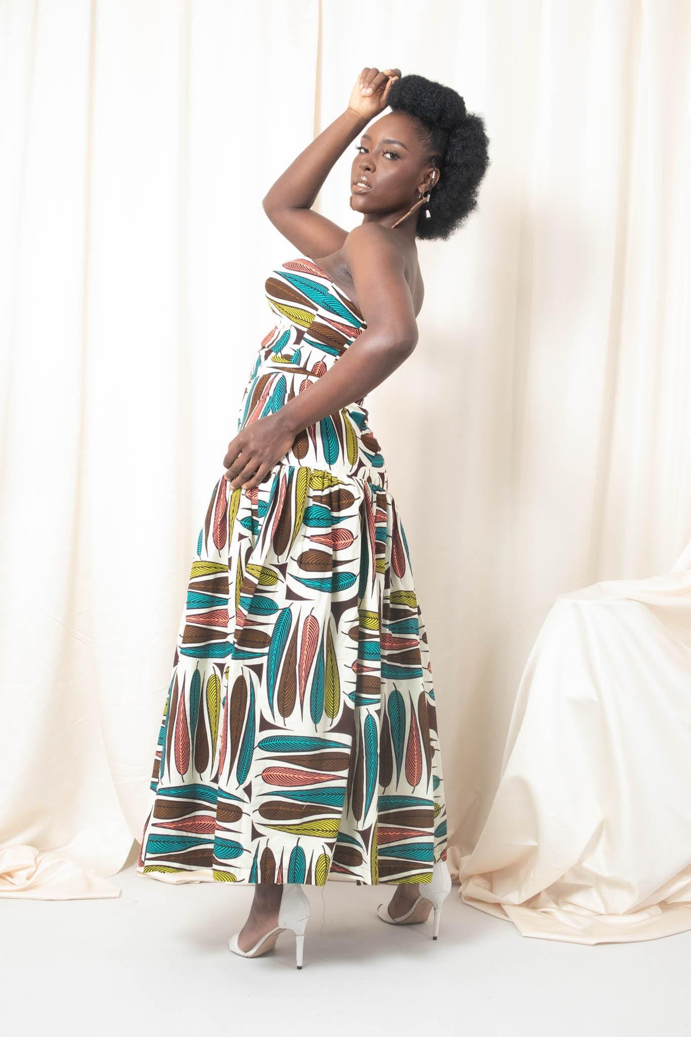XHOSA Ankara Tiered Skirt — women's African print clothing by Naborhi