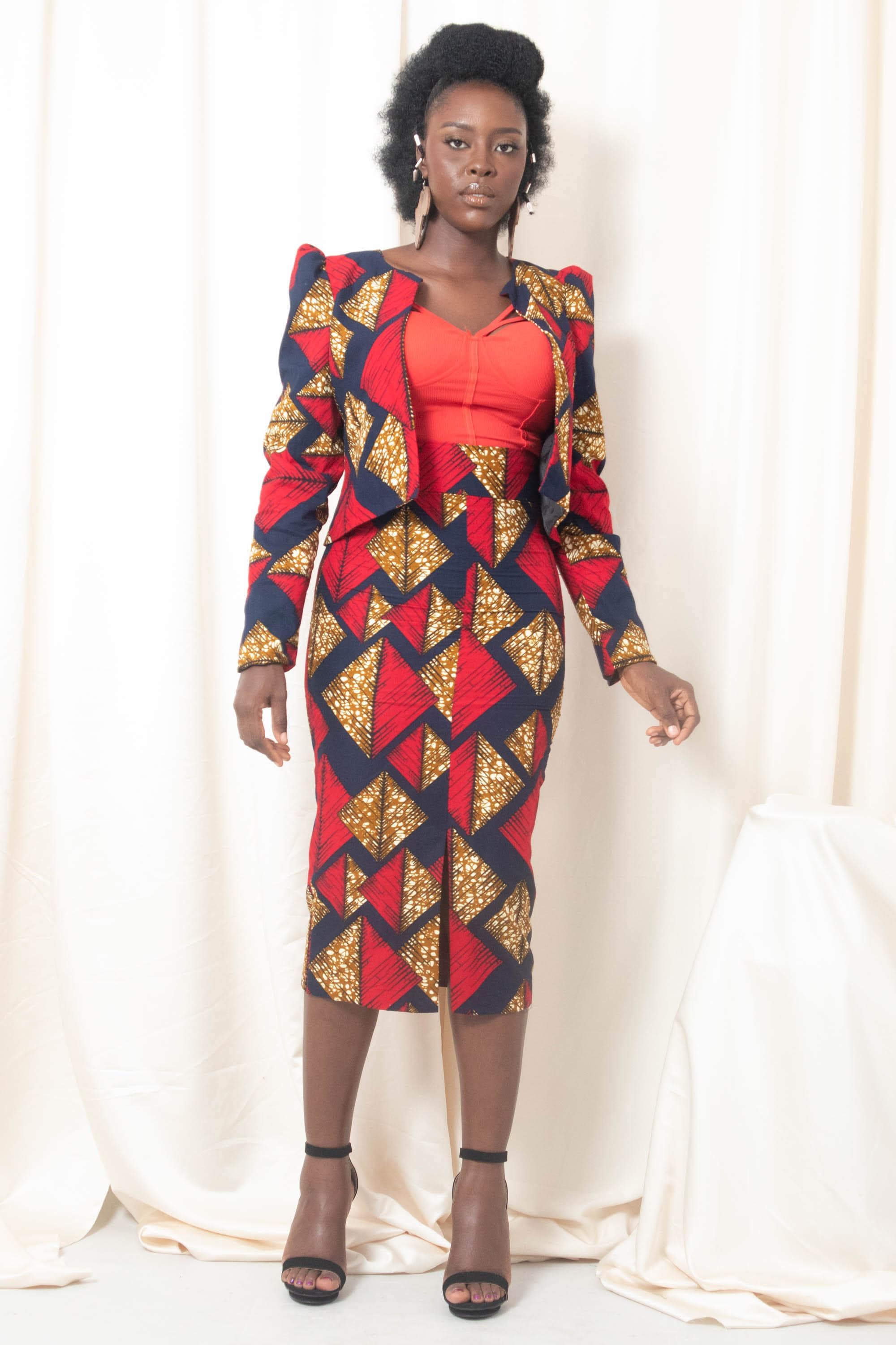 KURON Ankara Pencil Skirt — women's African print clothing by Naborhi