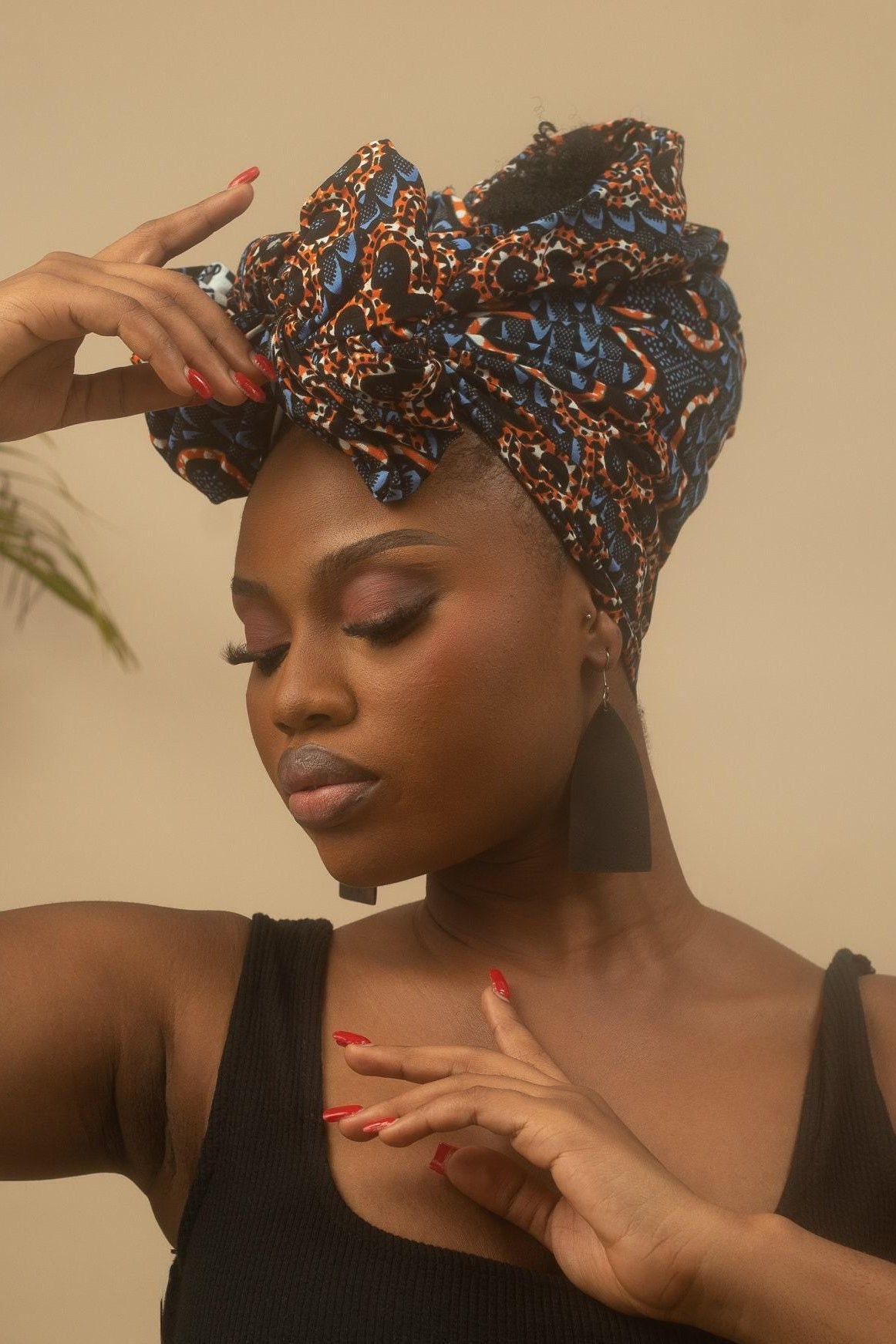 ELEMMA Ankara Head Wrap — African print head wrap by Naborhi