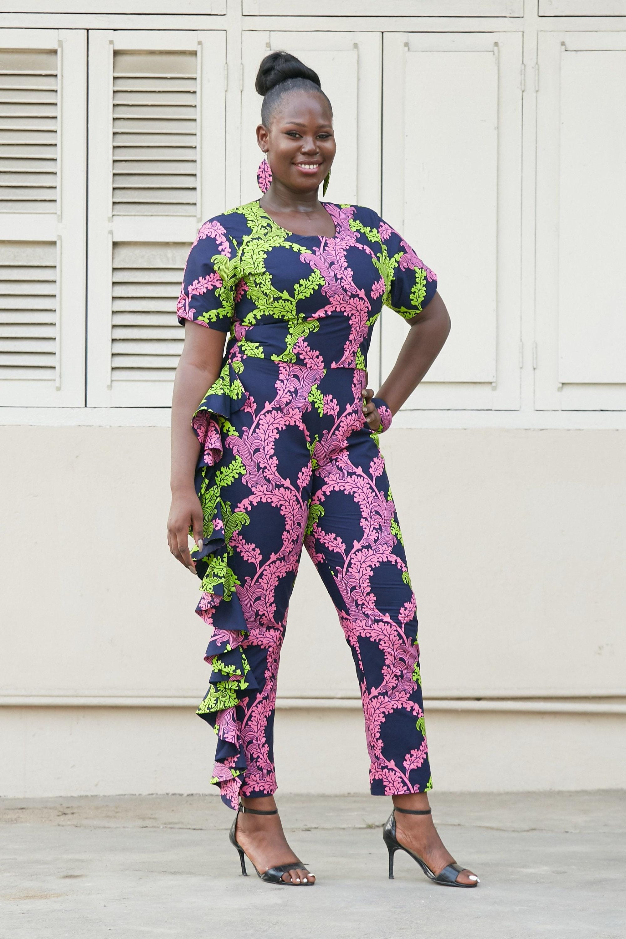 TISA Ankara Jumpsuit — African print jumpsuit by Naborhi