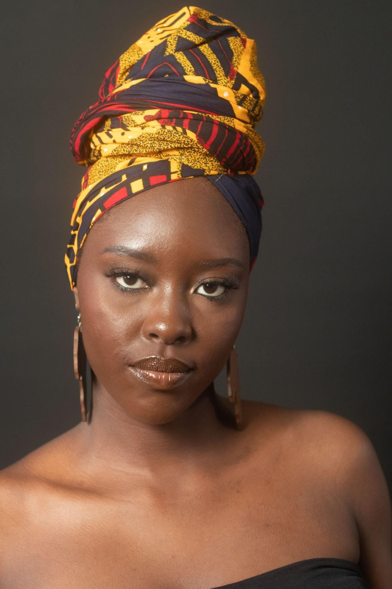 UZOMA Ankara Head Wrap — African print head wrap by Naborhi