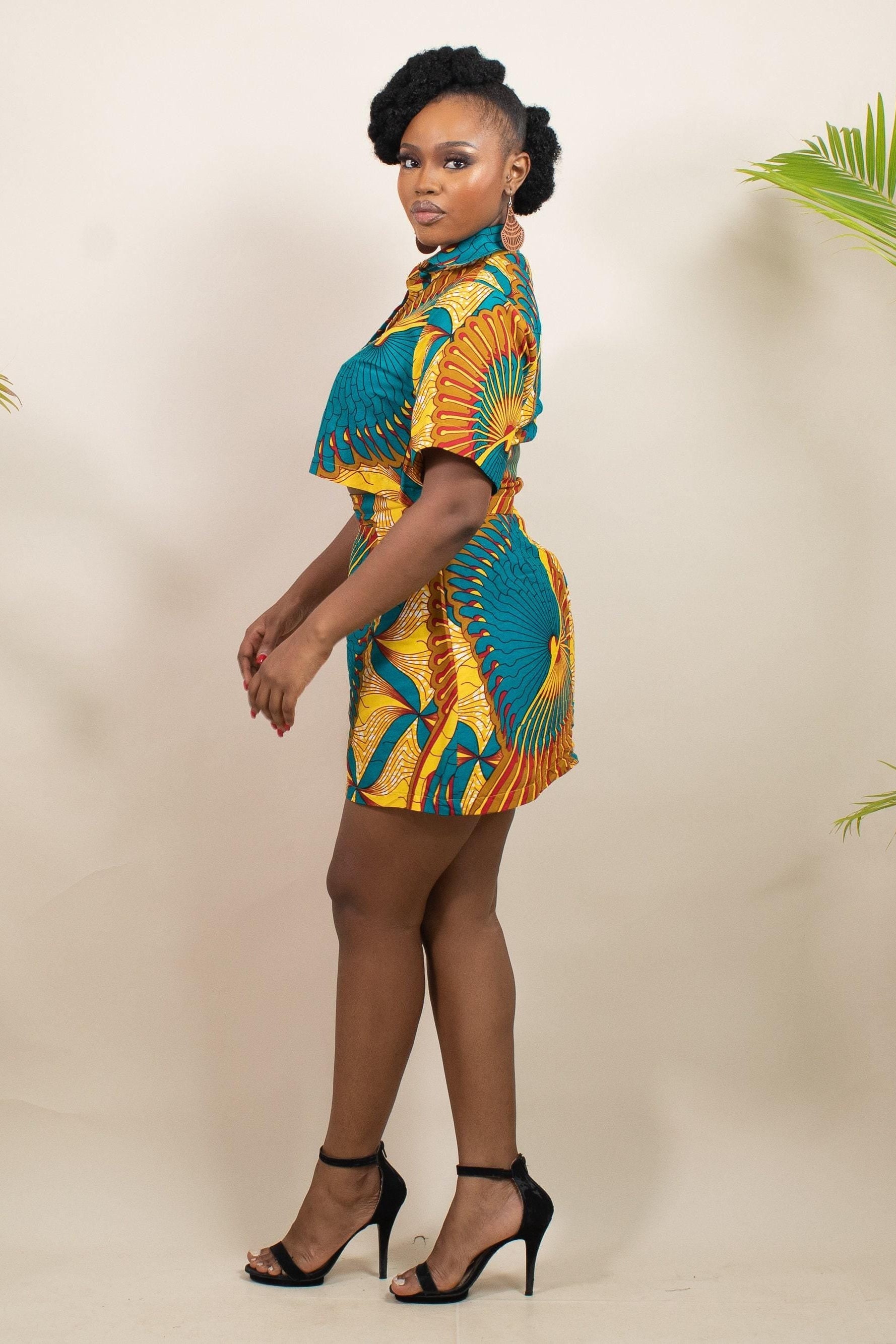 IHE Ankara Mini Skirt — African print skirt by Naborhi
