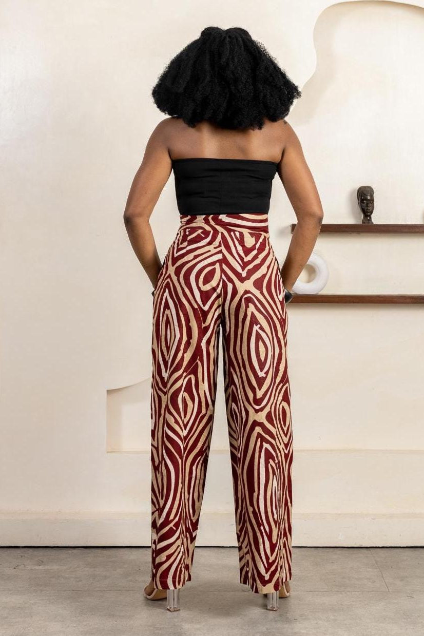 AZERE Ankara Palazzo Trousers — women's African print clothing by Naborhi