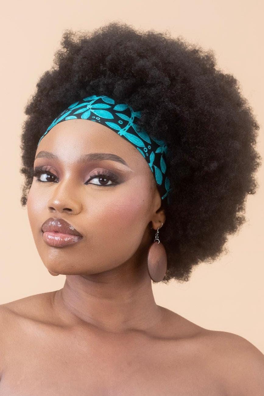 AYANFE Ankara Classic Headband detail — handcrafted in Nigeria by Naborhi