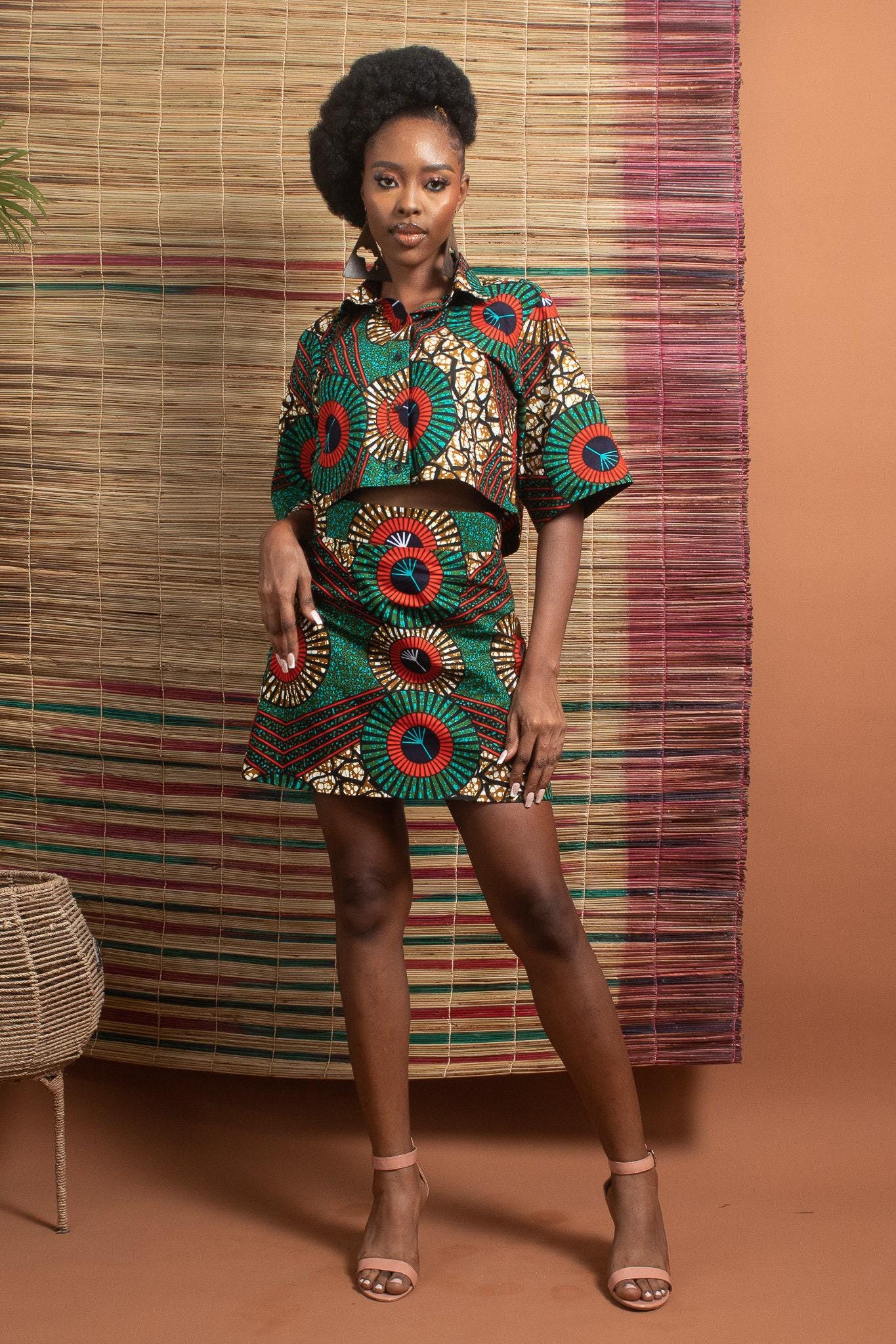 ENAI Ankara Crop Shirt — women's African print clothing by Naborhi