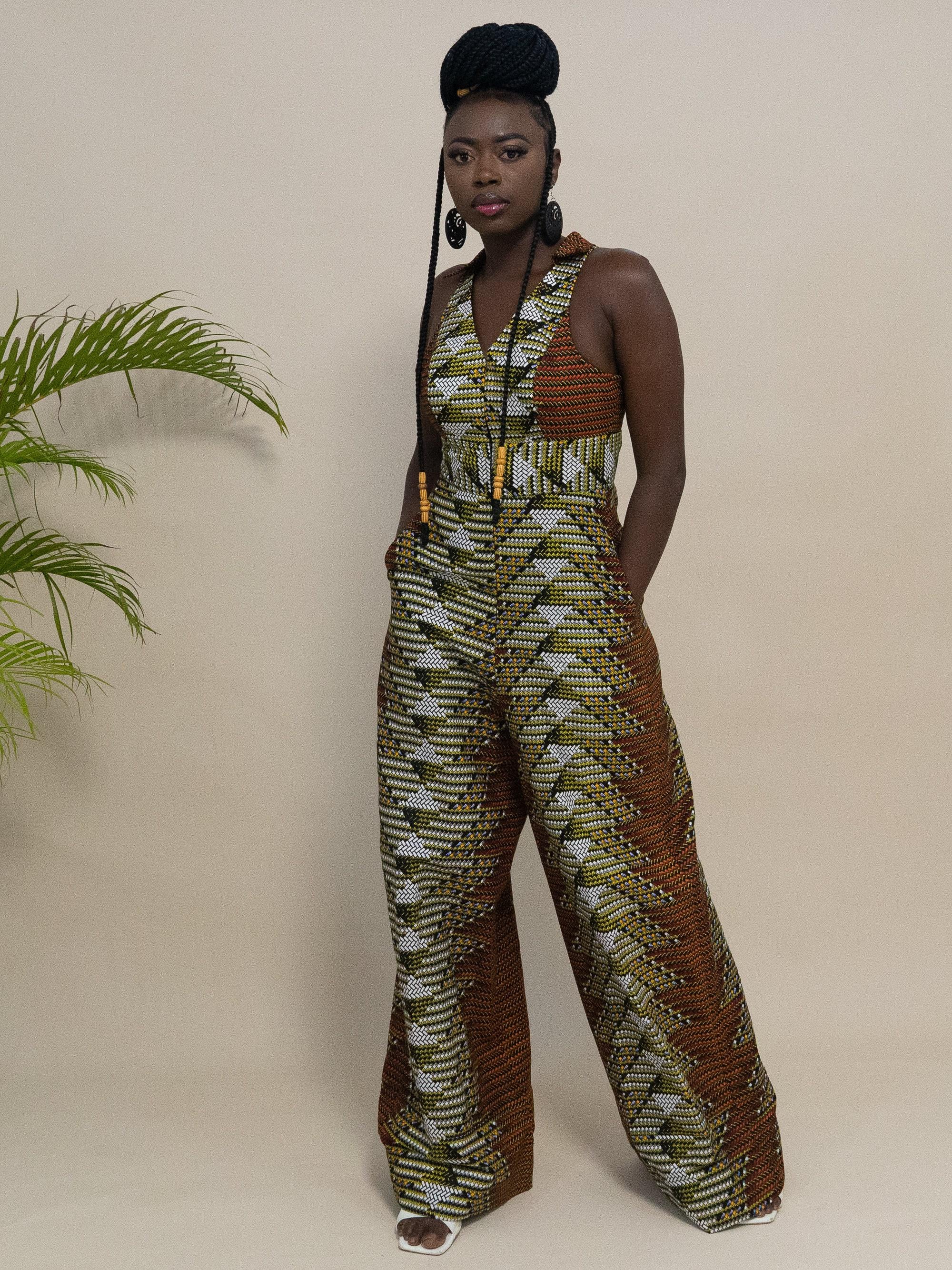 DELE Ankara Jumpsuit — made to order African print jumpsuit | Naborhi