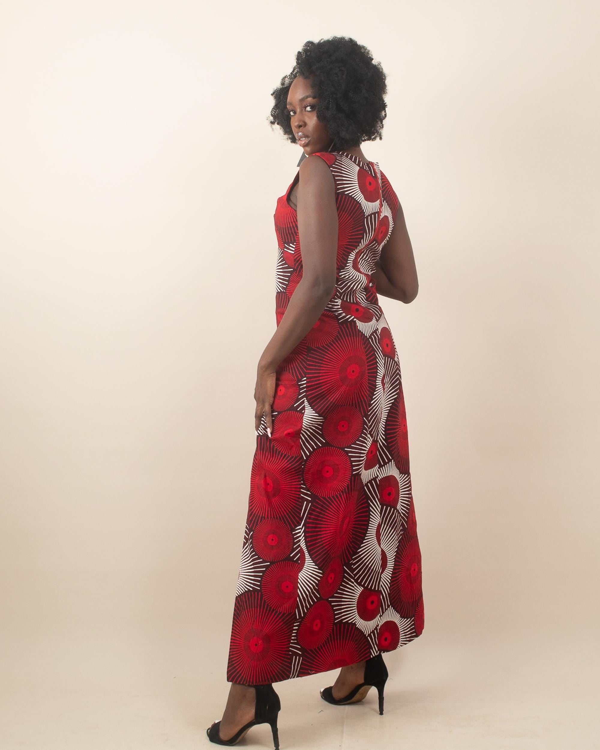 Sample: IRETI Ankara Dress - Women (Size UK 10) — women's African print clothing by Naborhi