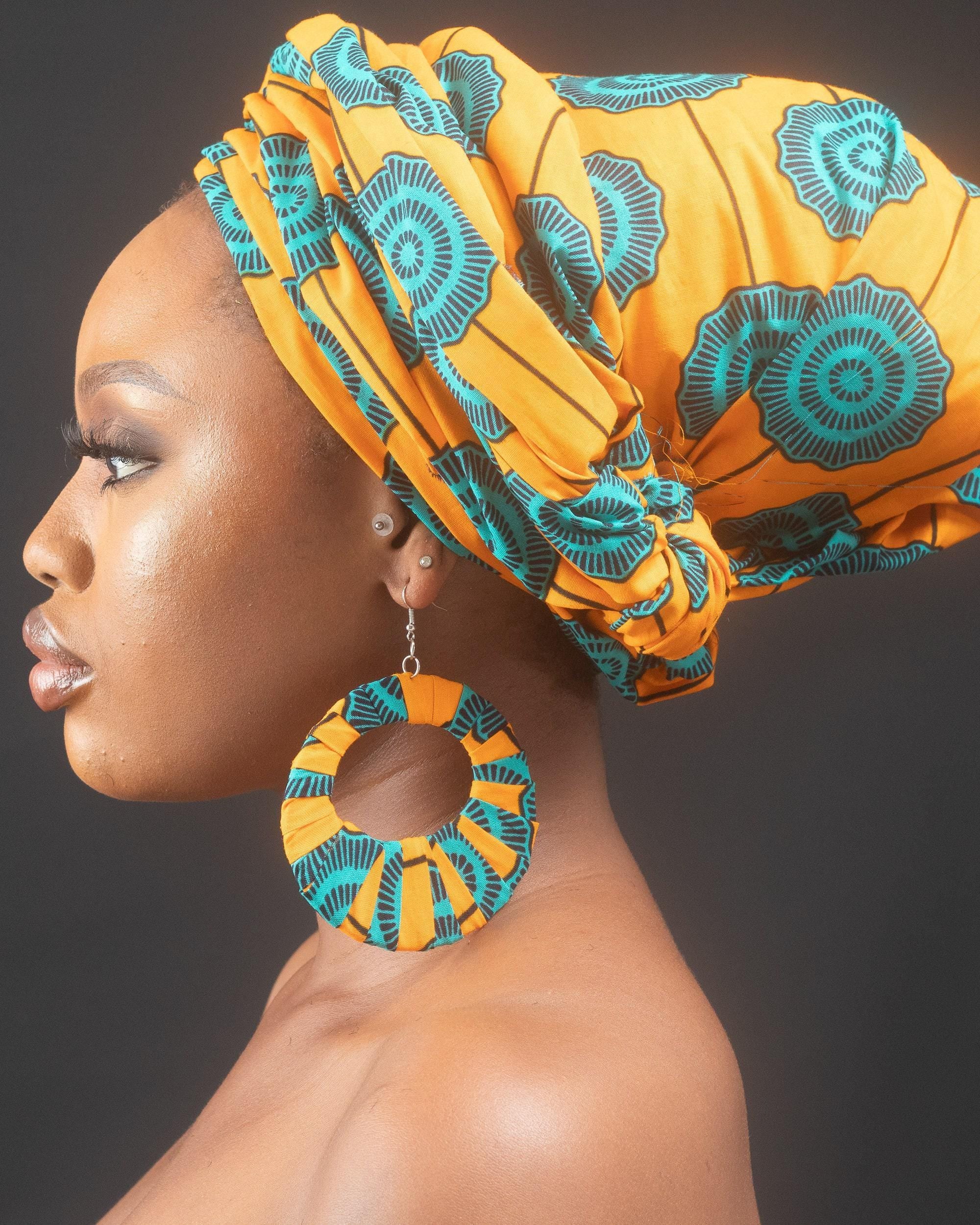 HAZINA Ankara Head Wrap — African print head wrap by Naborhi