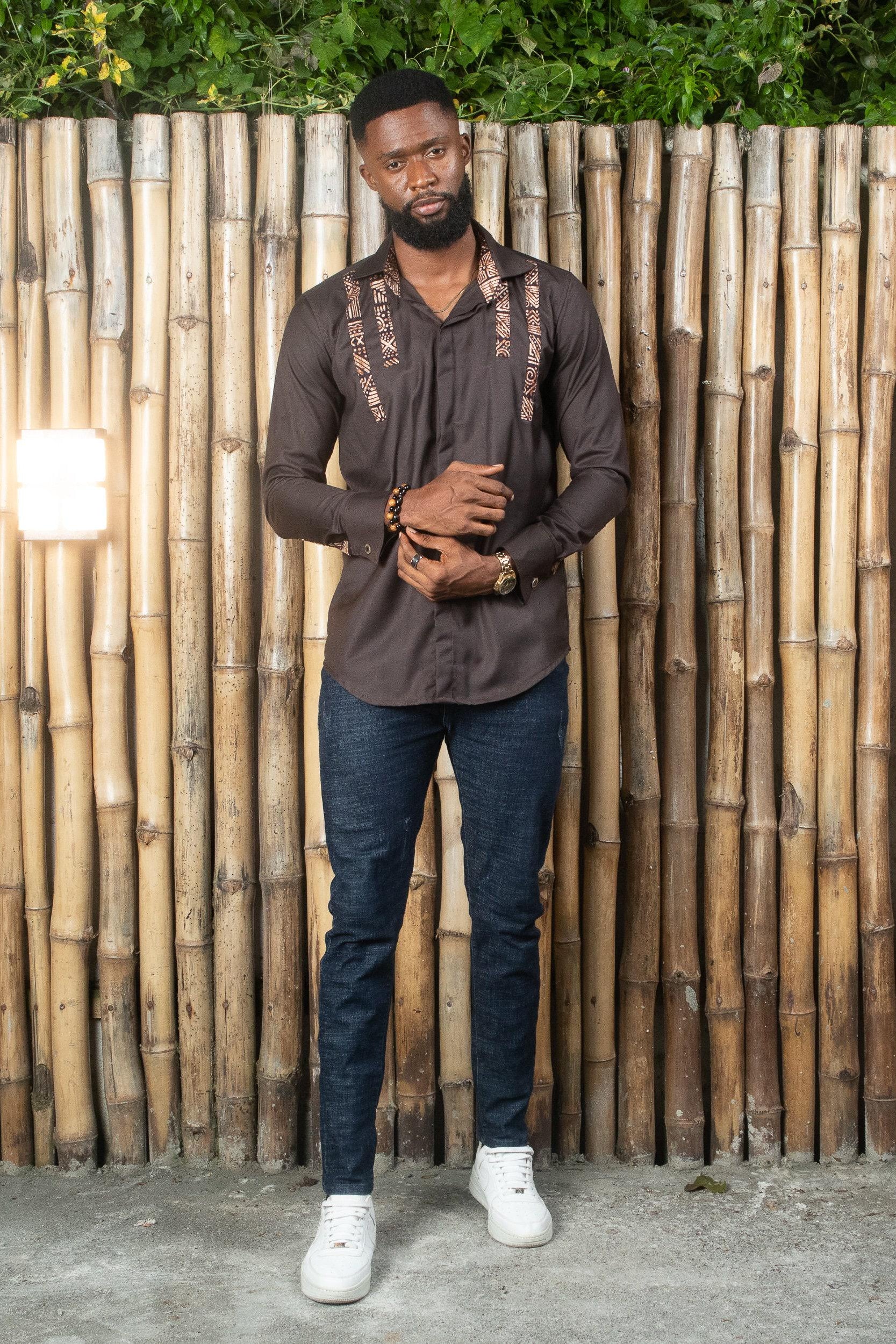 LEKAN Ankara Shirt — African print shirt by Naborhi