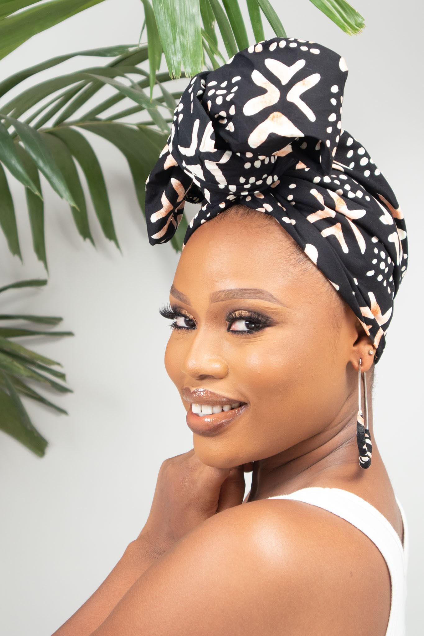 JIONI Ankara Head Wrap detail — handcrafted in Nigeria by Naborhi