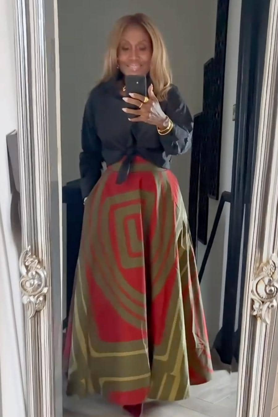 ALERO Ankara Flared Maxi Skirt — women's African print clothing by Naborhi
