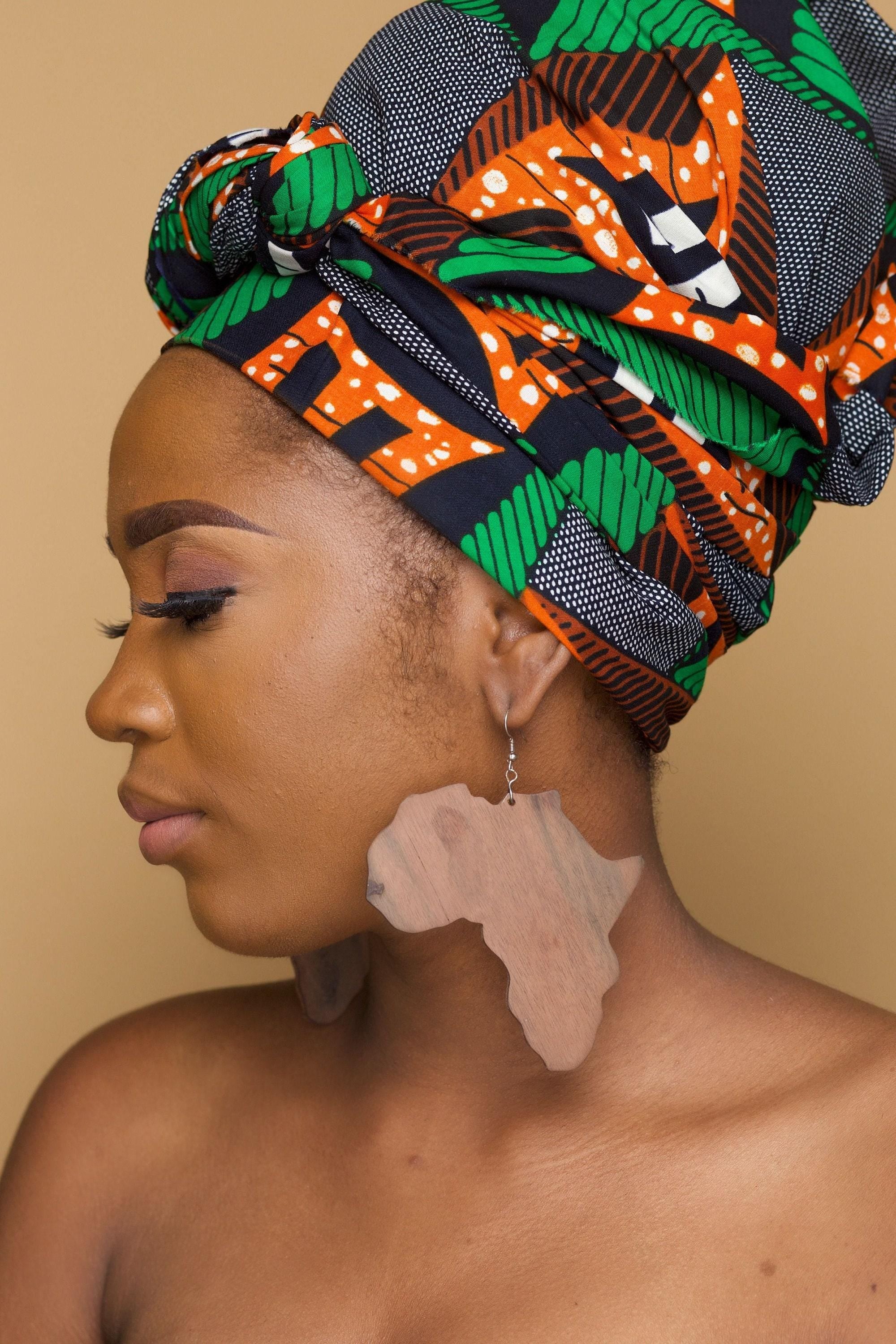 ALHERI Ankara Head Wrap — African print head wrap by Naborhi