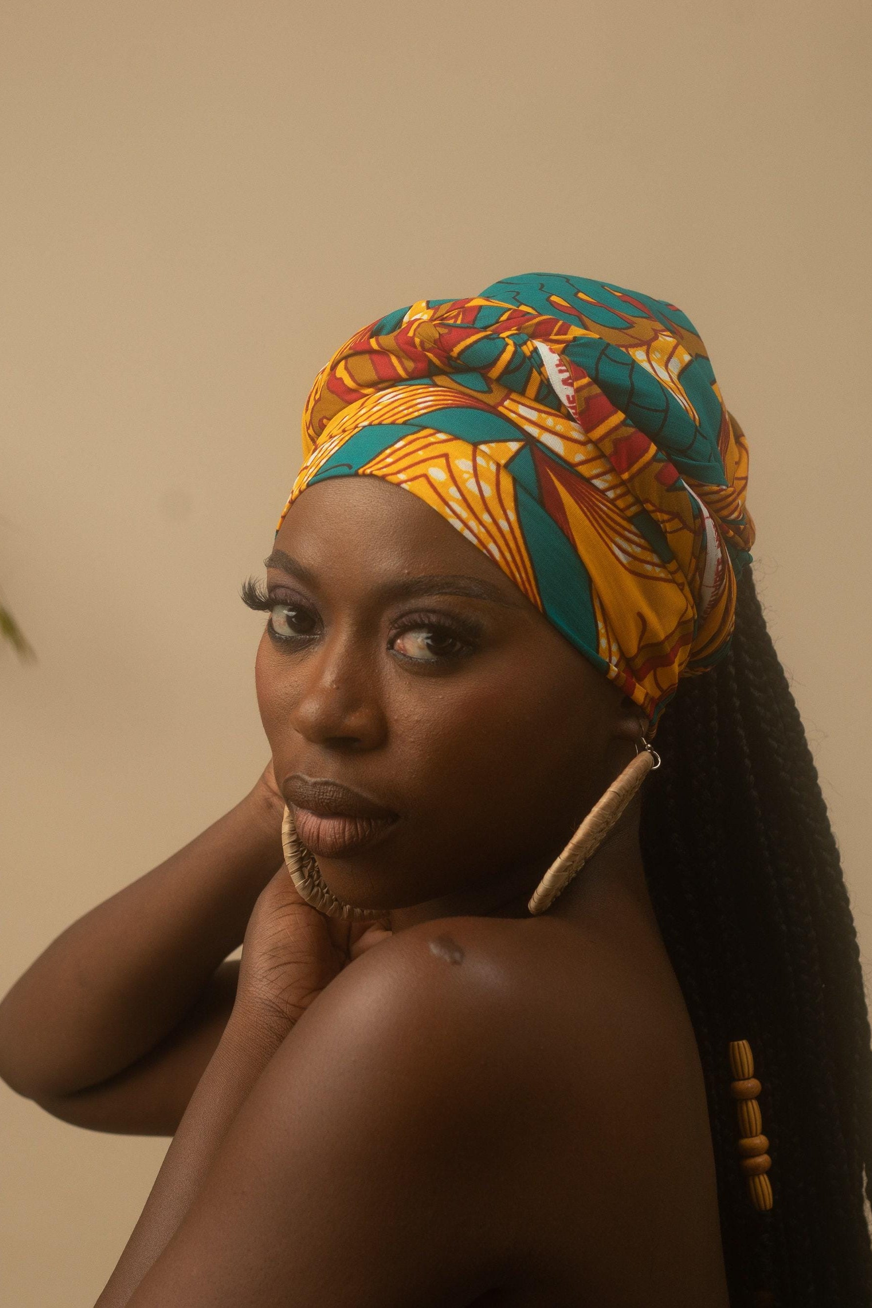 IHE Ankara Head Wrap — African print head wrap by Naborhi