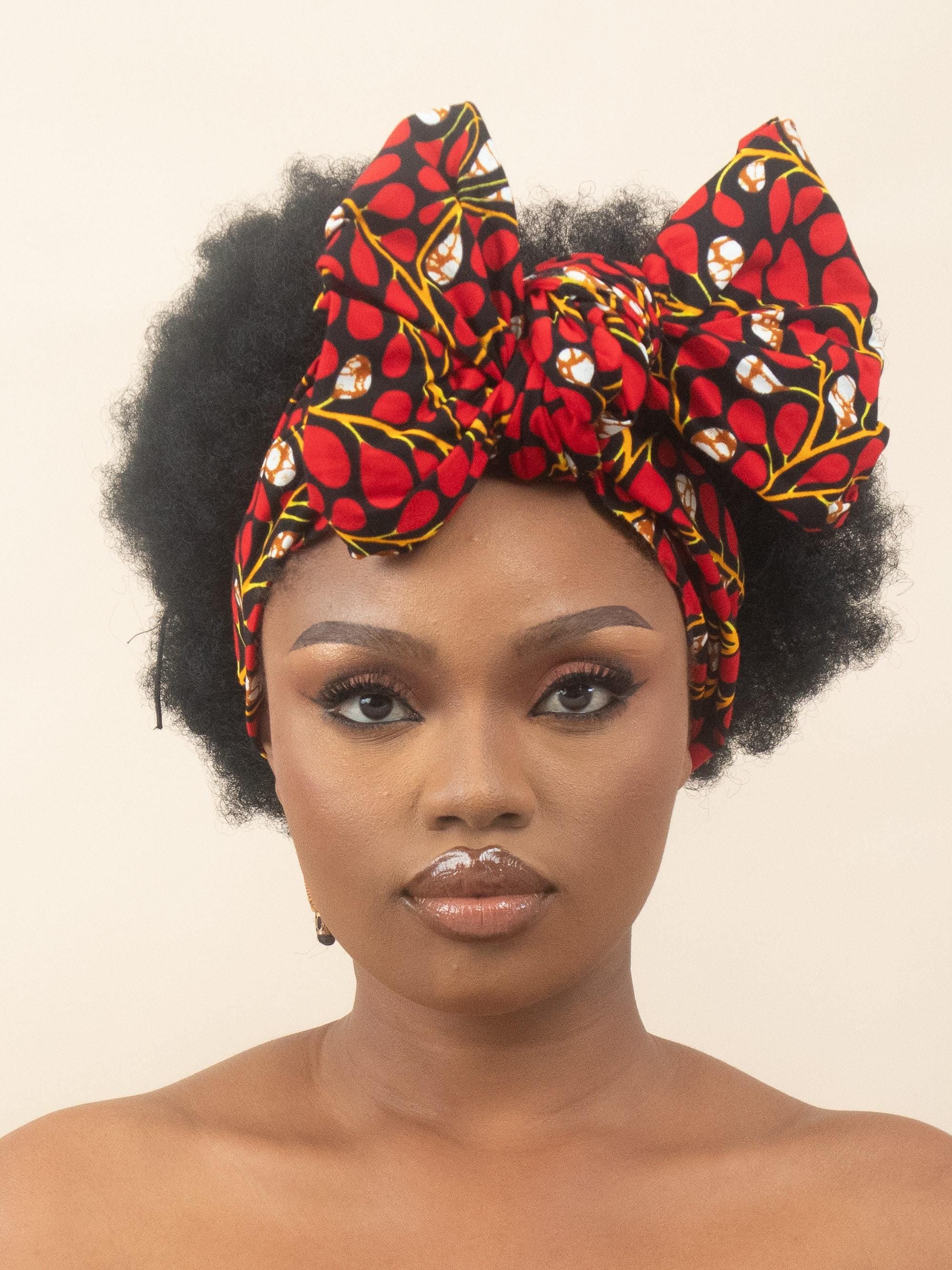 DISEMI Ankara Head Wrap detail — handcrafted in Nigeria by Naborhi