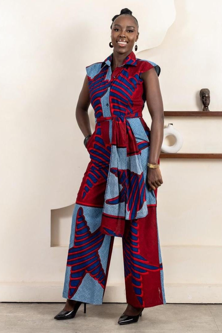 XOLANI Ankara Jumpsuit — women's African print clothing by Naborhi