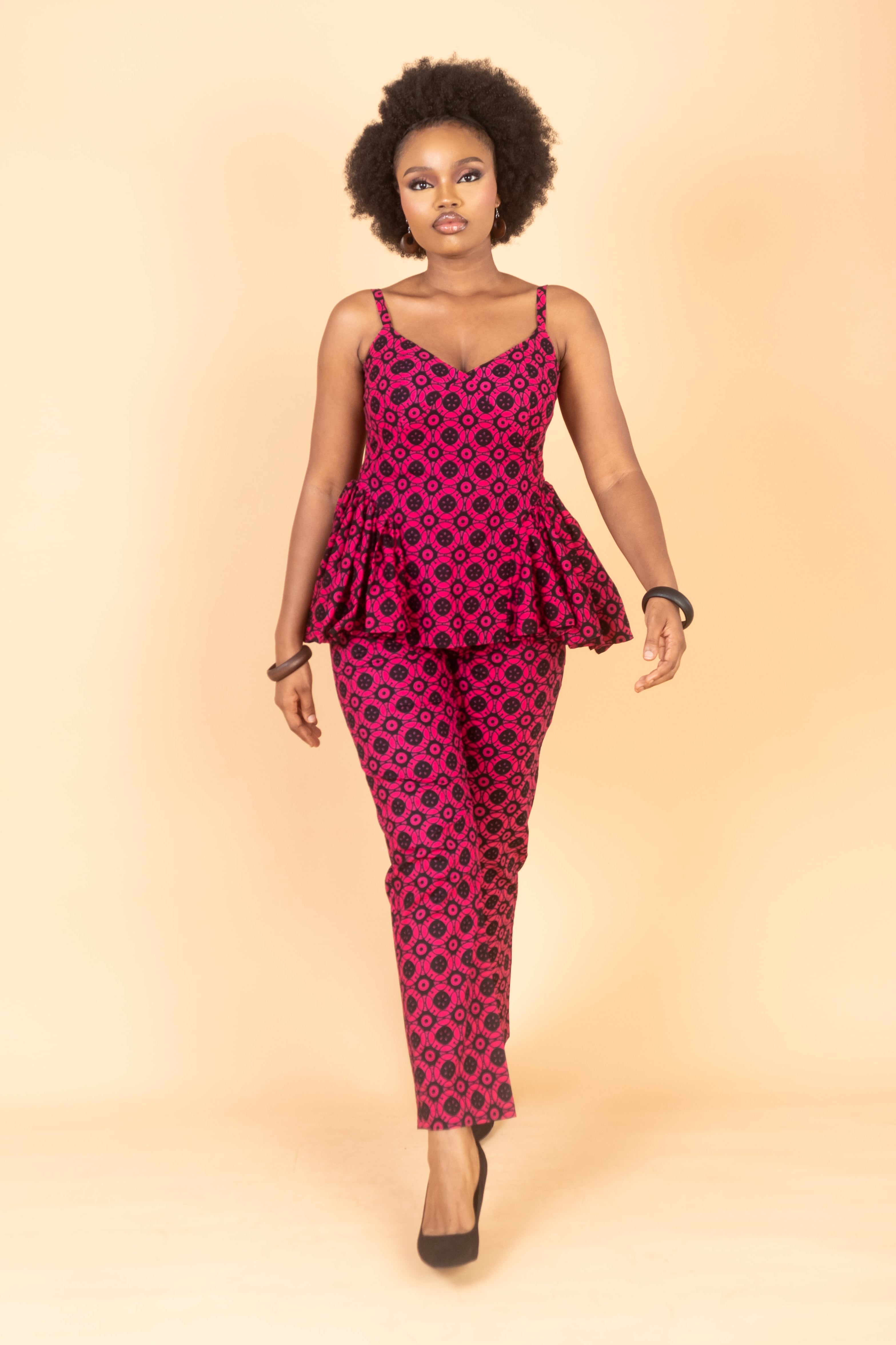 KEYAH – Ankara African Print Tailored Trousers