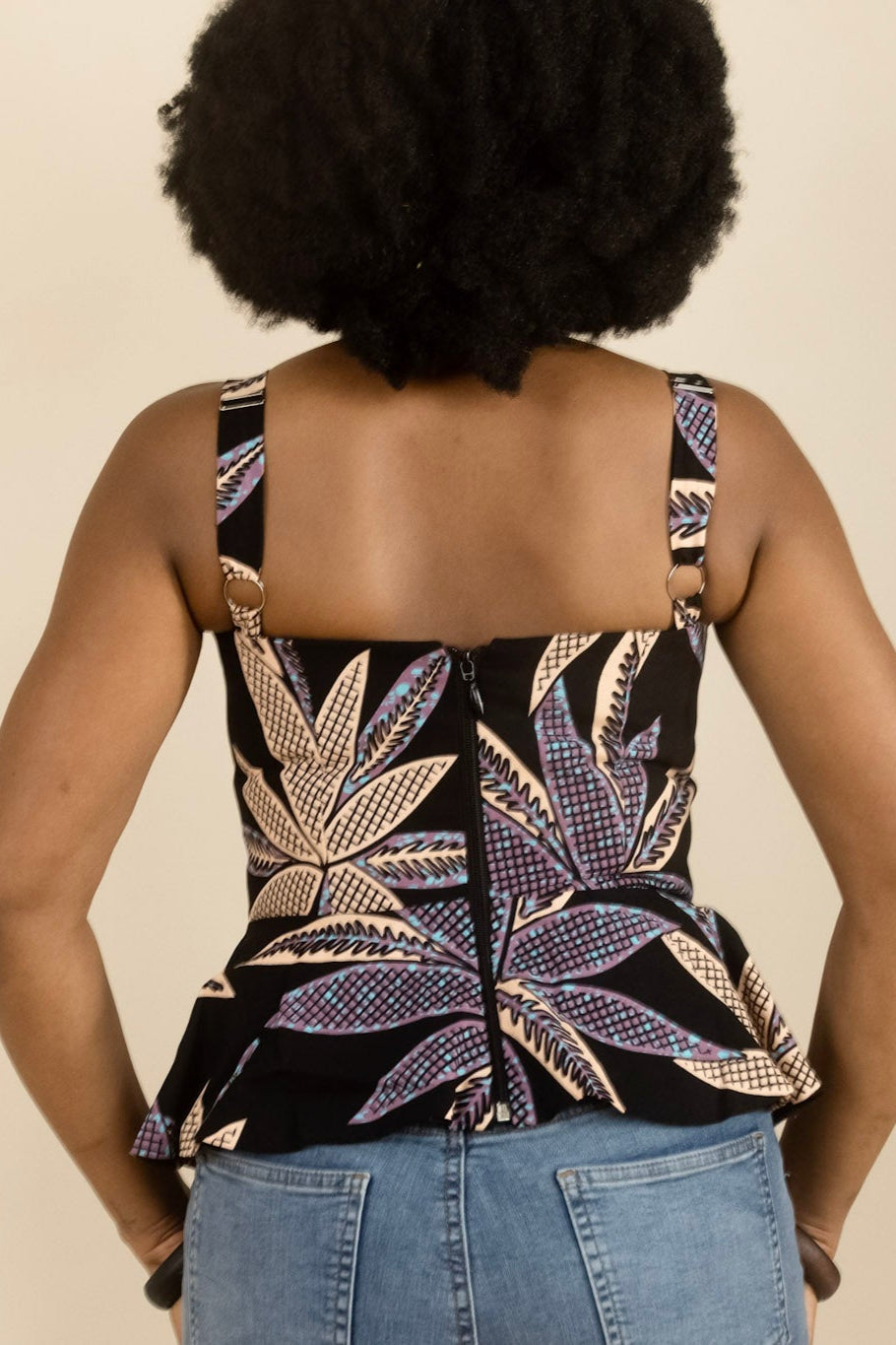 MBALI – Ankara African Print Pretty Peplum Top