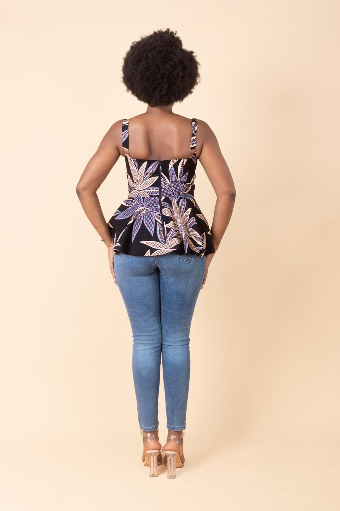 MBALI – Ankara African Print Pretty Peplum Top