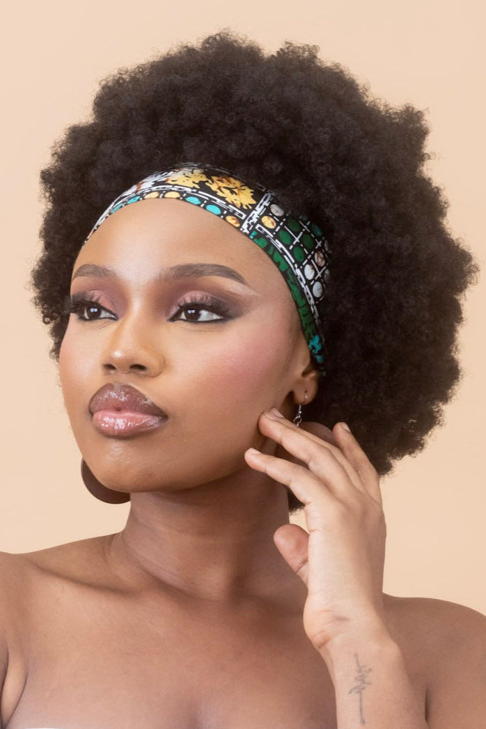 MAKEDA – Ankara African Print Plain Headband