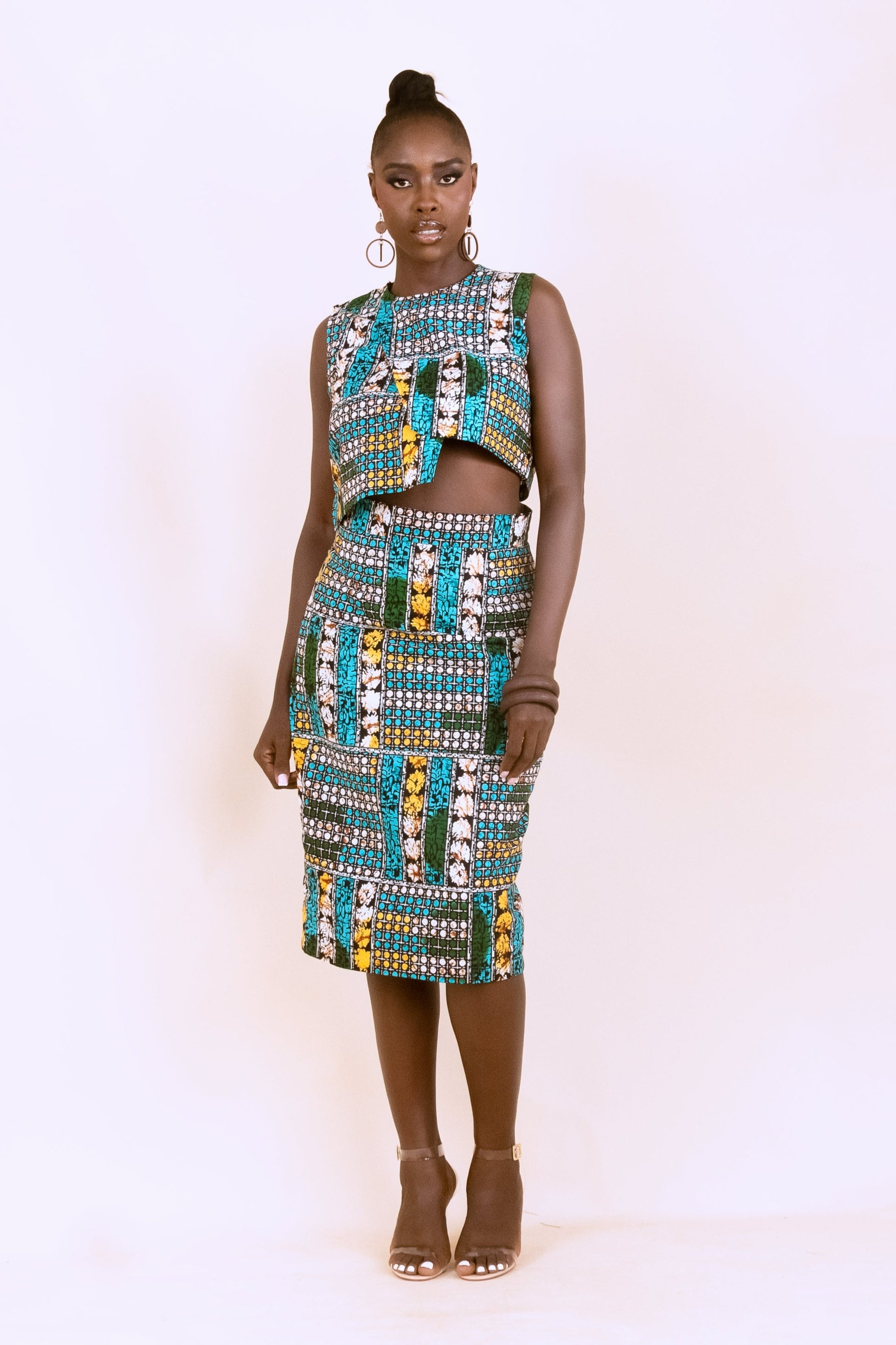 Makeda- Tailored Pencil Skirt