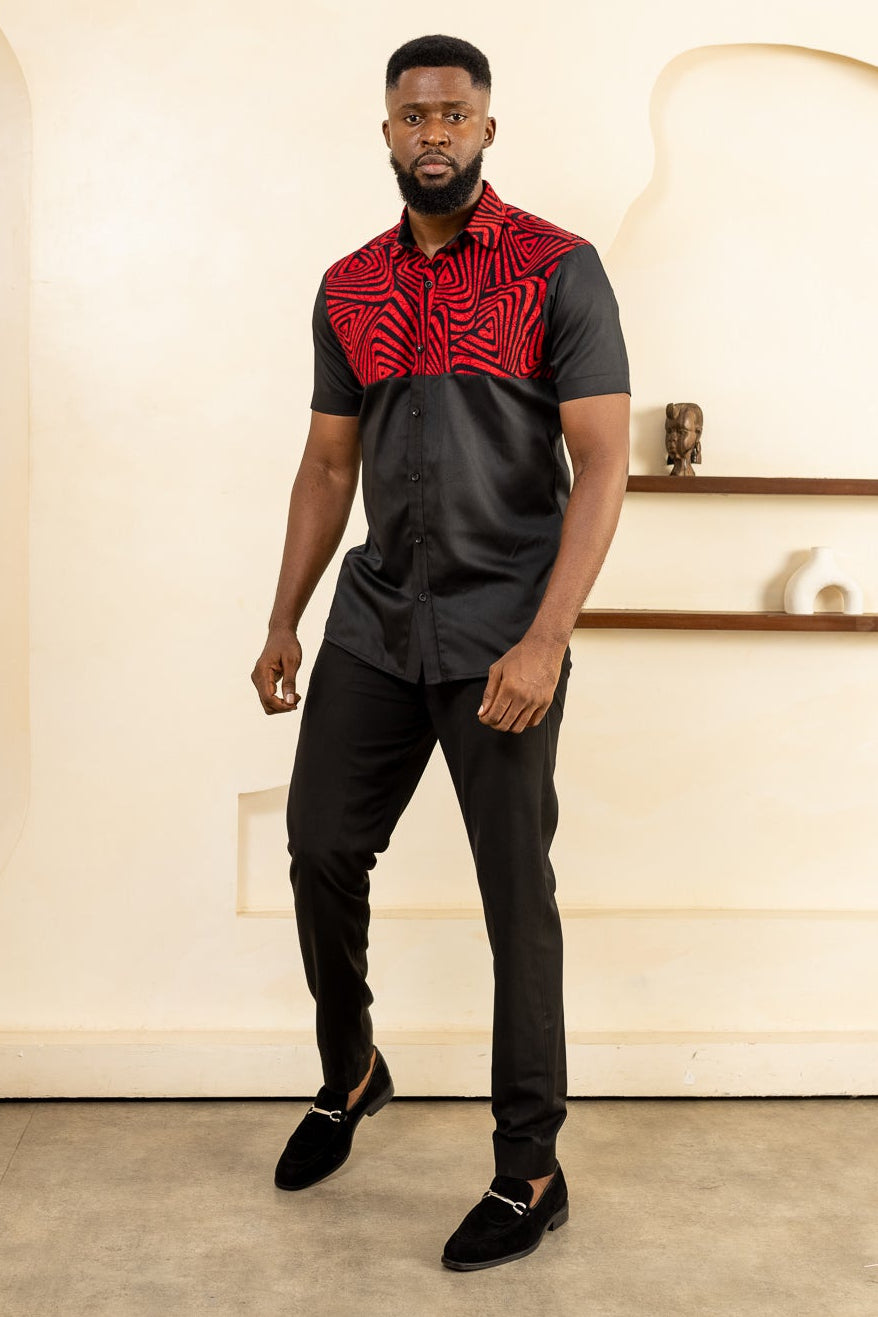 ASA Short Sleeve Ankara Shirt