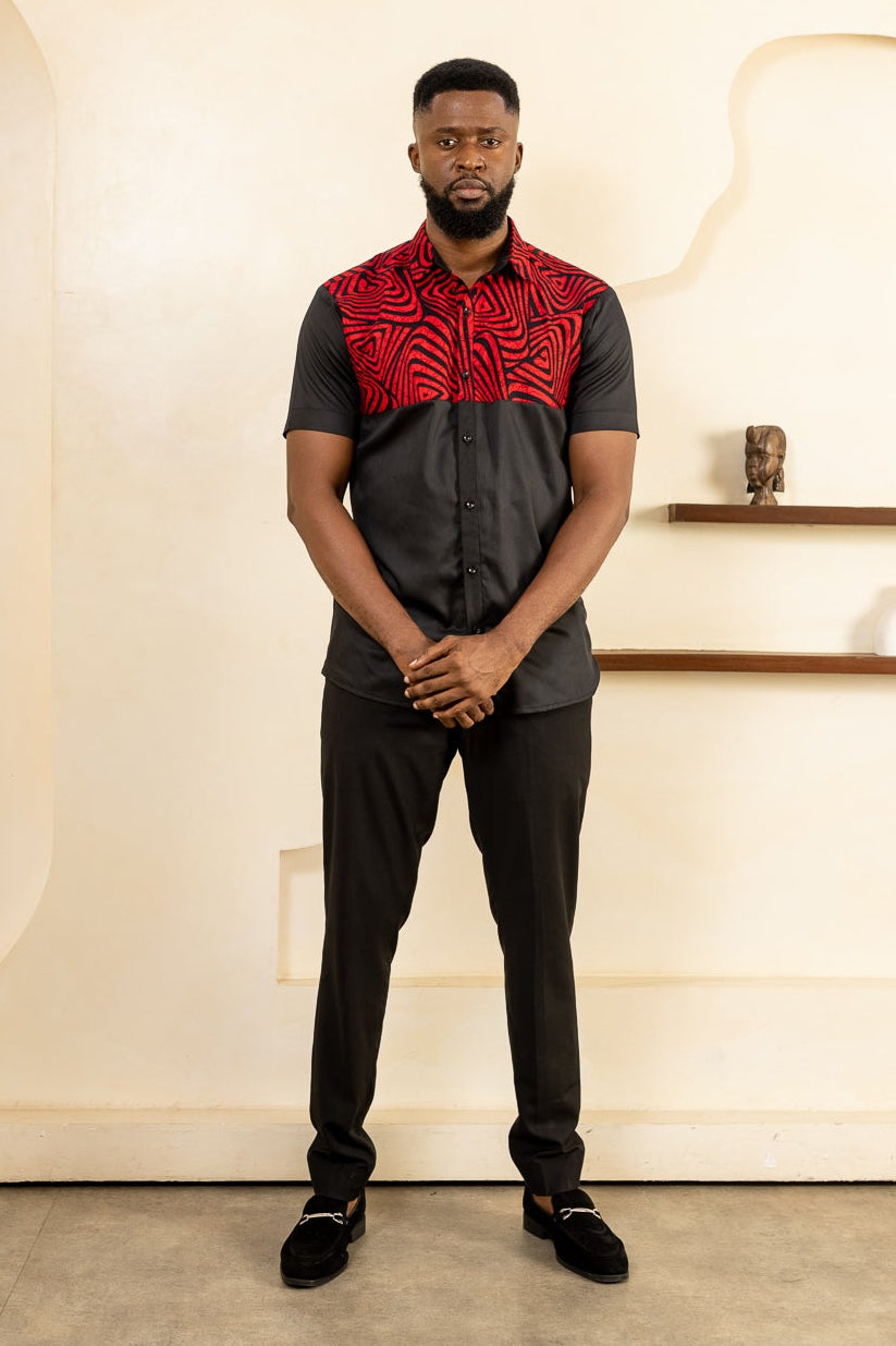 ASA Short Sleeve Ankara Shirt